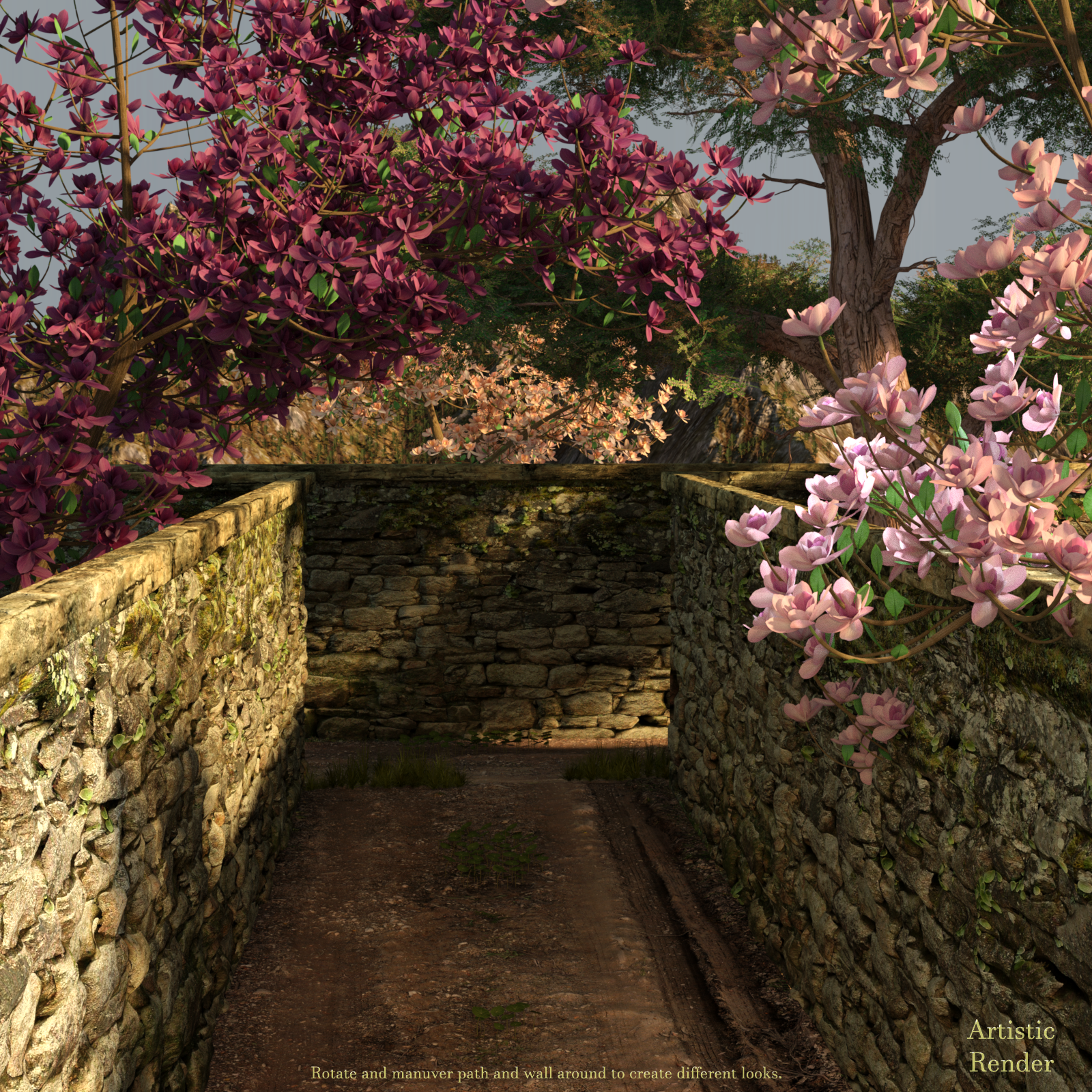 Historical Stone Wall - HR Daz Studio With Iray by N/A