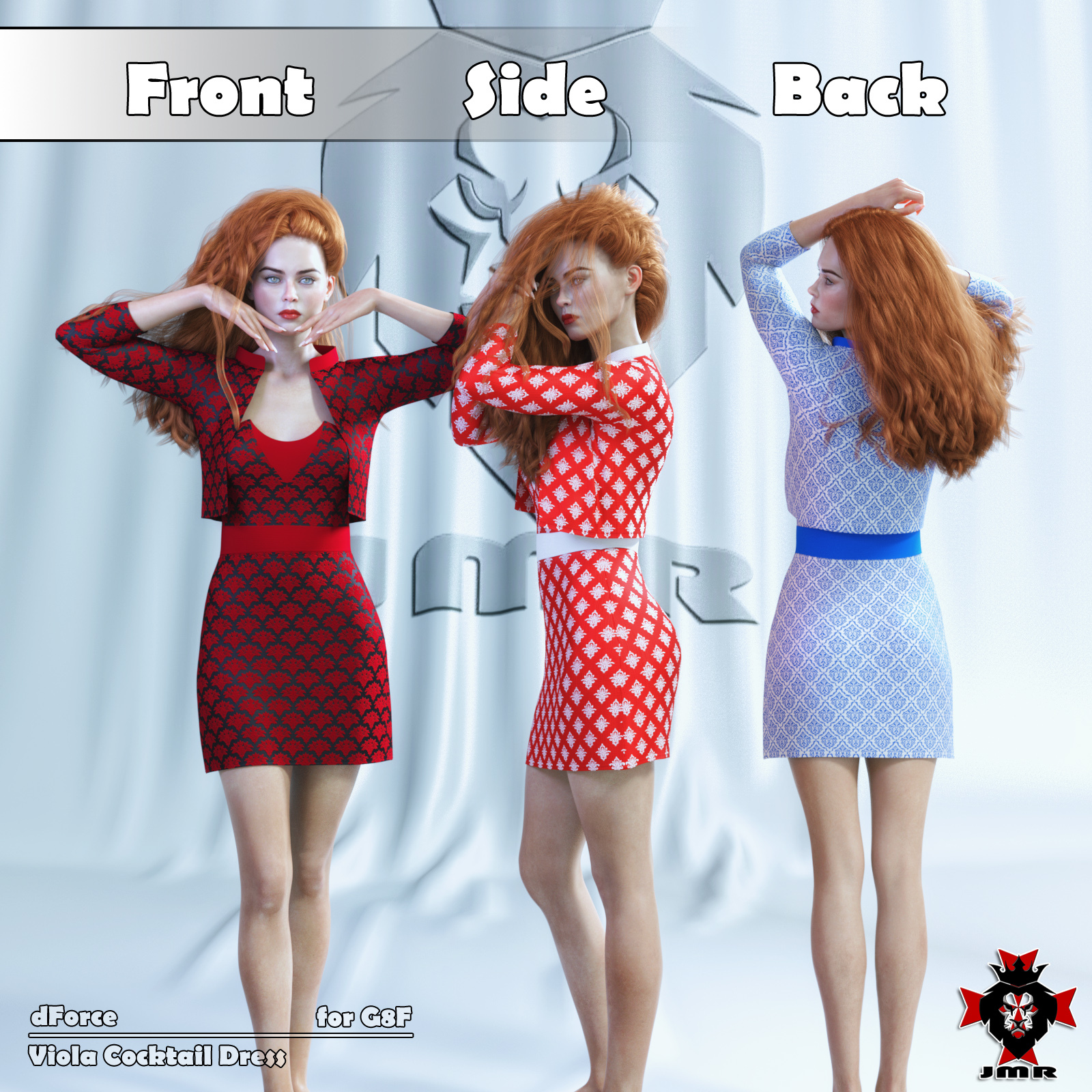 JMR dForce Viola Cocktail Dress for G8F by N/A