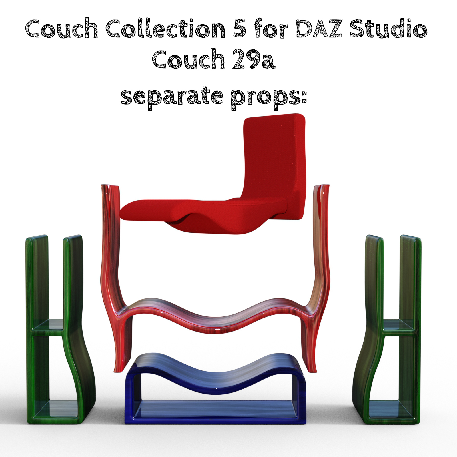 Couch Collection 5 for DAZ Studio by N/A