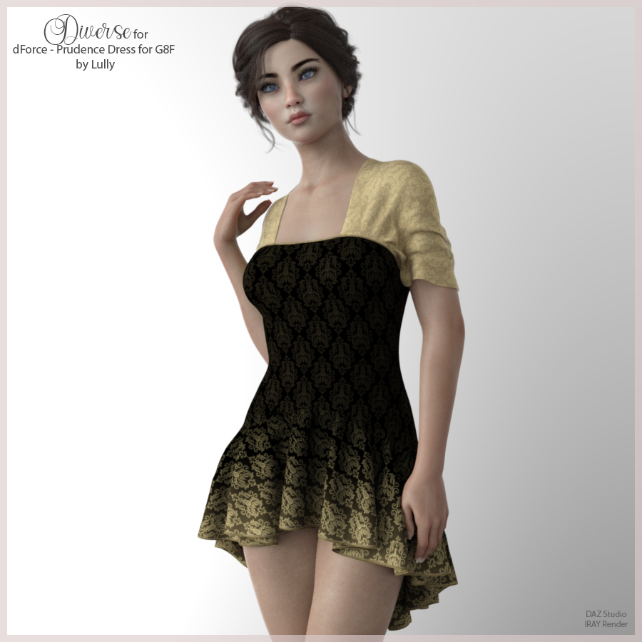 Diverse for dForce - Prudence Dress for G8F by N/A