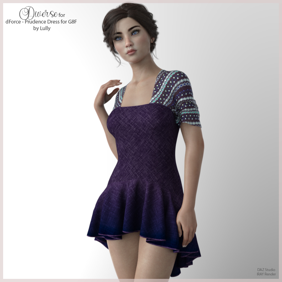 Diverse for dForce - Prudence Dress for G8F by N/A