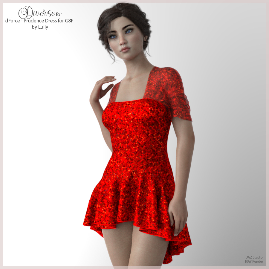 Diverse for dForce - Prudence Dress for G8F by N/A