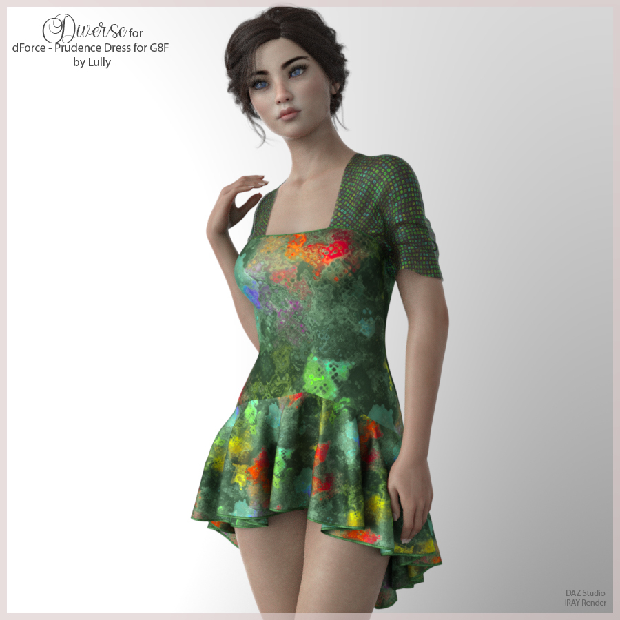 Diverse for dForce - Prudence Dress for G8F by N/A