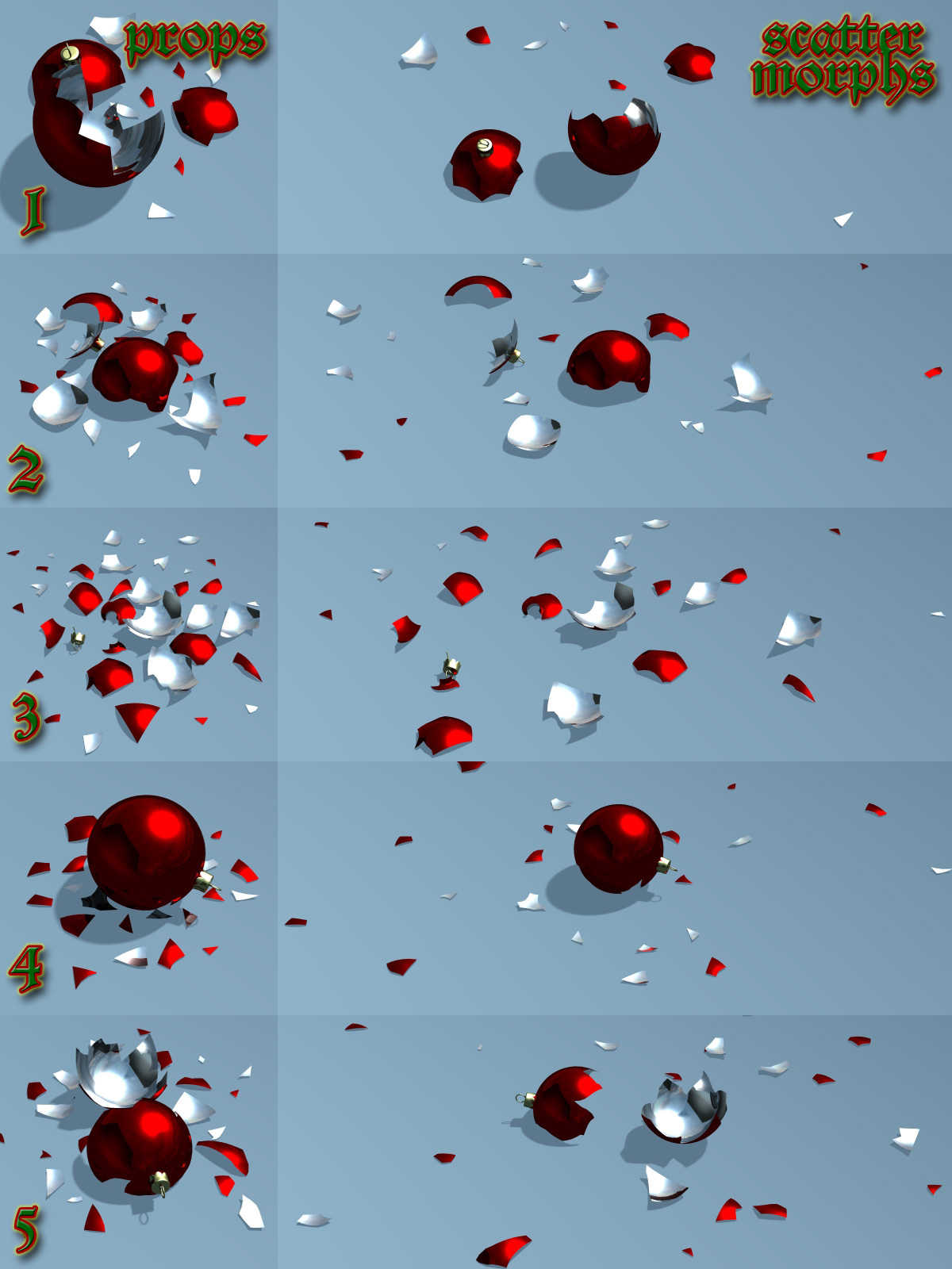 Shattered Xmas for Poser and DS by N/A