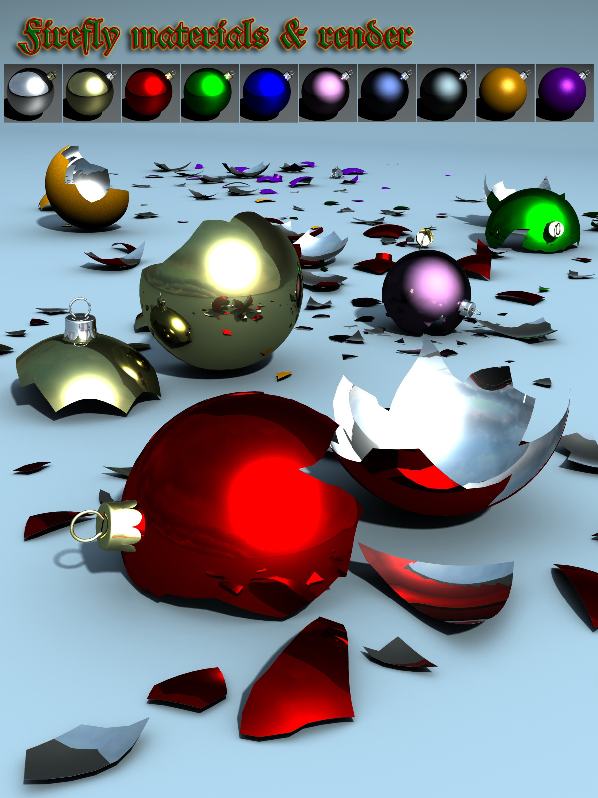 Shattered Xmas for Poser and DS by N/A
