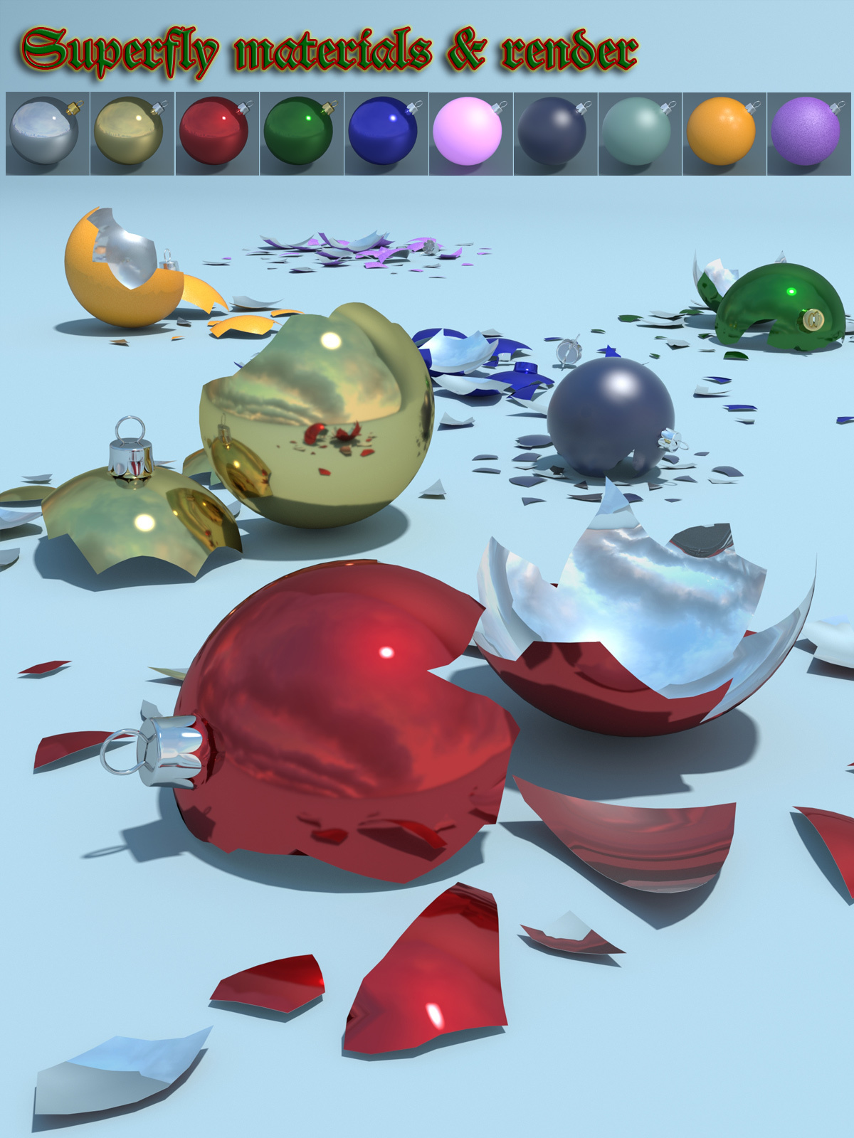 Shattered Xmas for Poser and DS by N/A