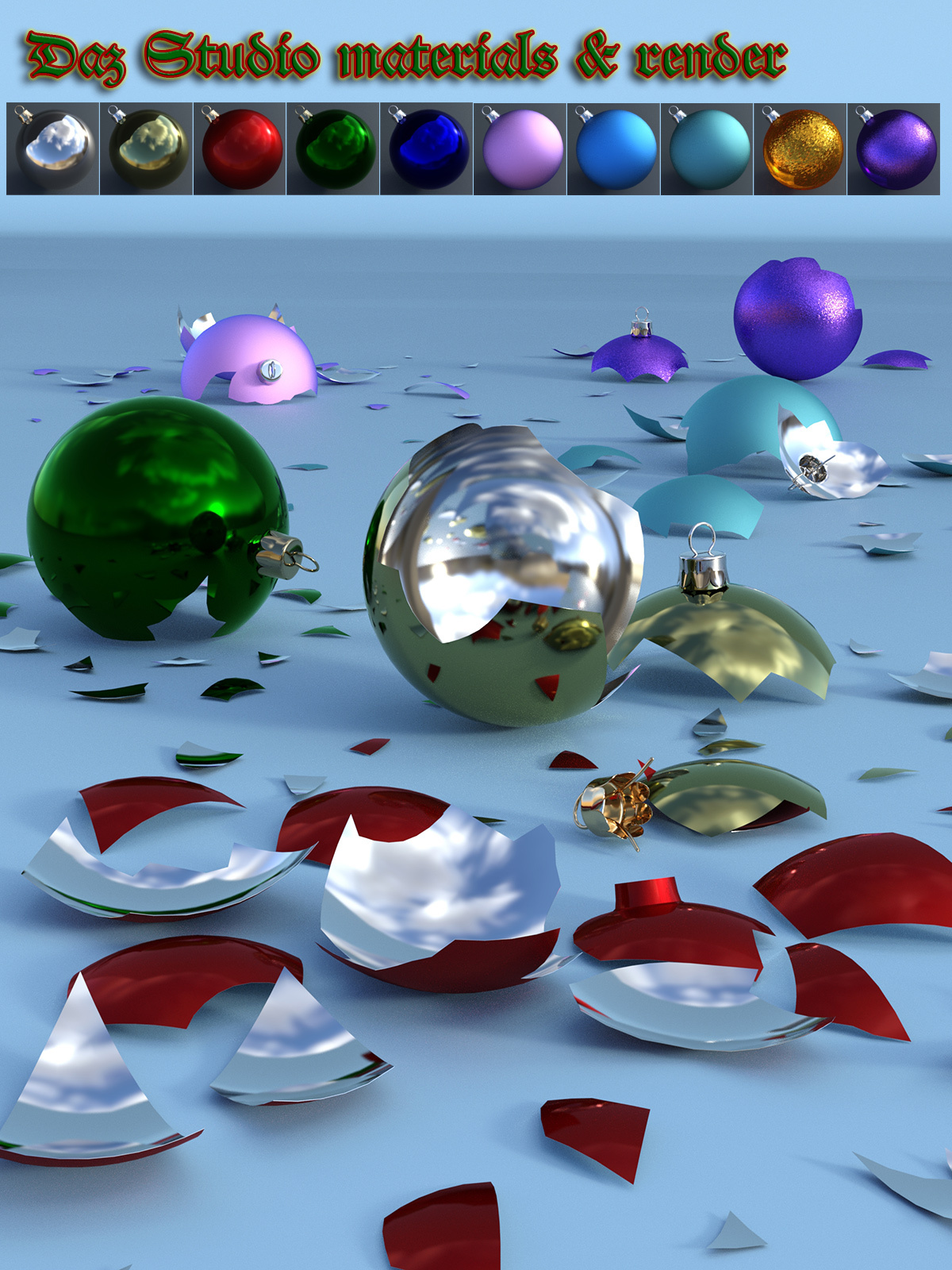 Shattered Xmas for Poser and DS by N/A