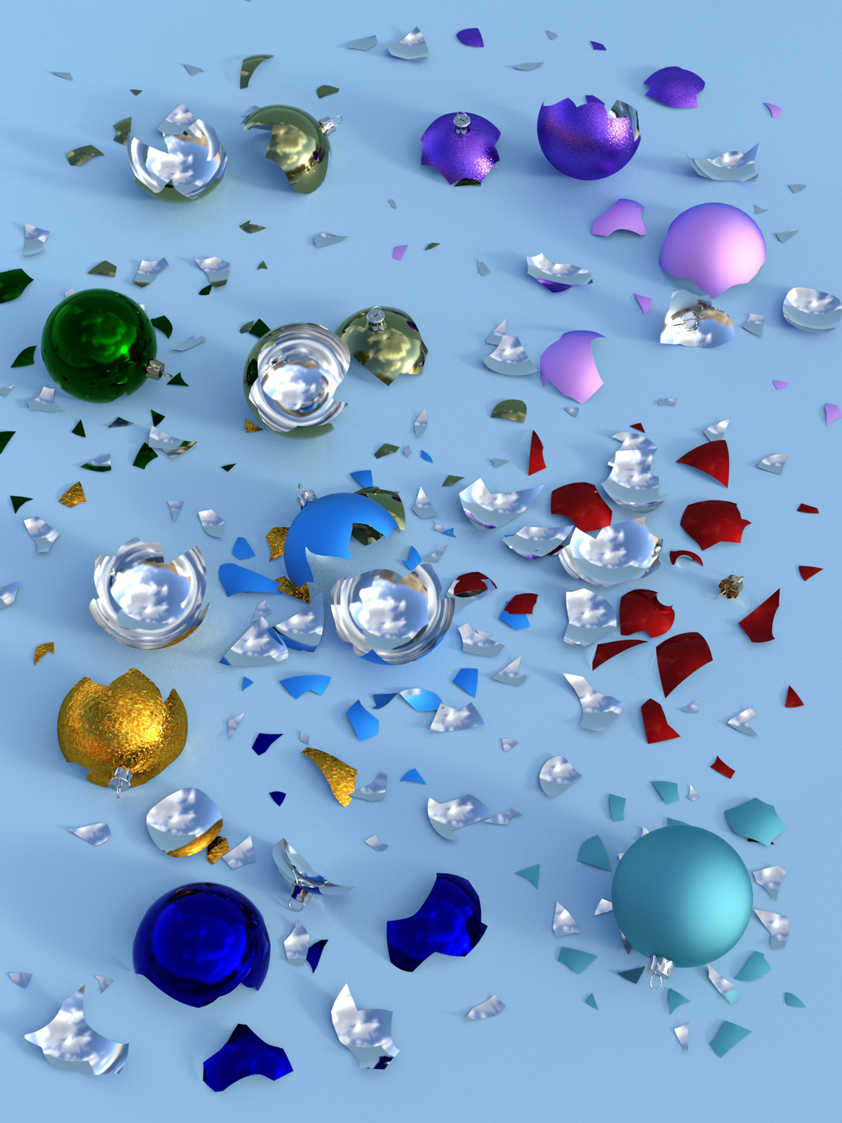 Shattered Xmas for Poser and DS by N/A