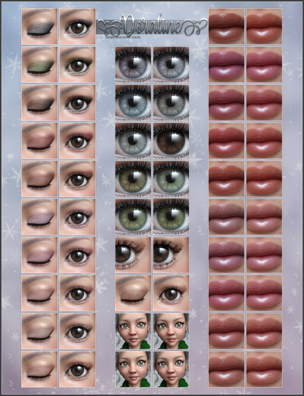 SASE Doraline for Genesis 8 and Genesis 8.1 Female by N/A
