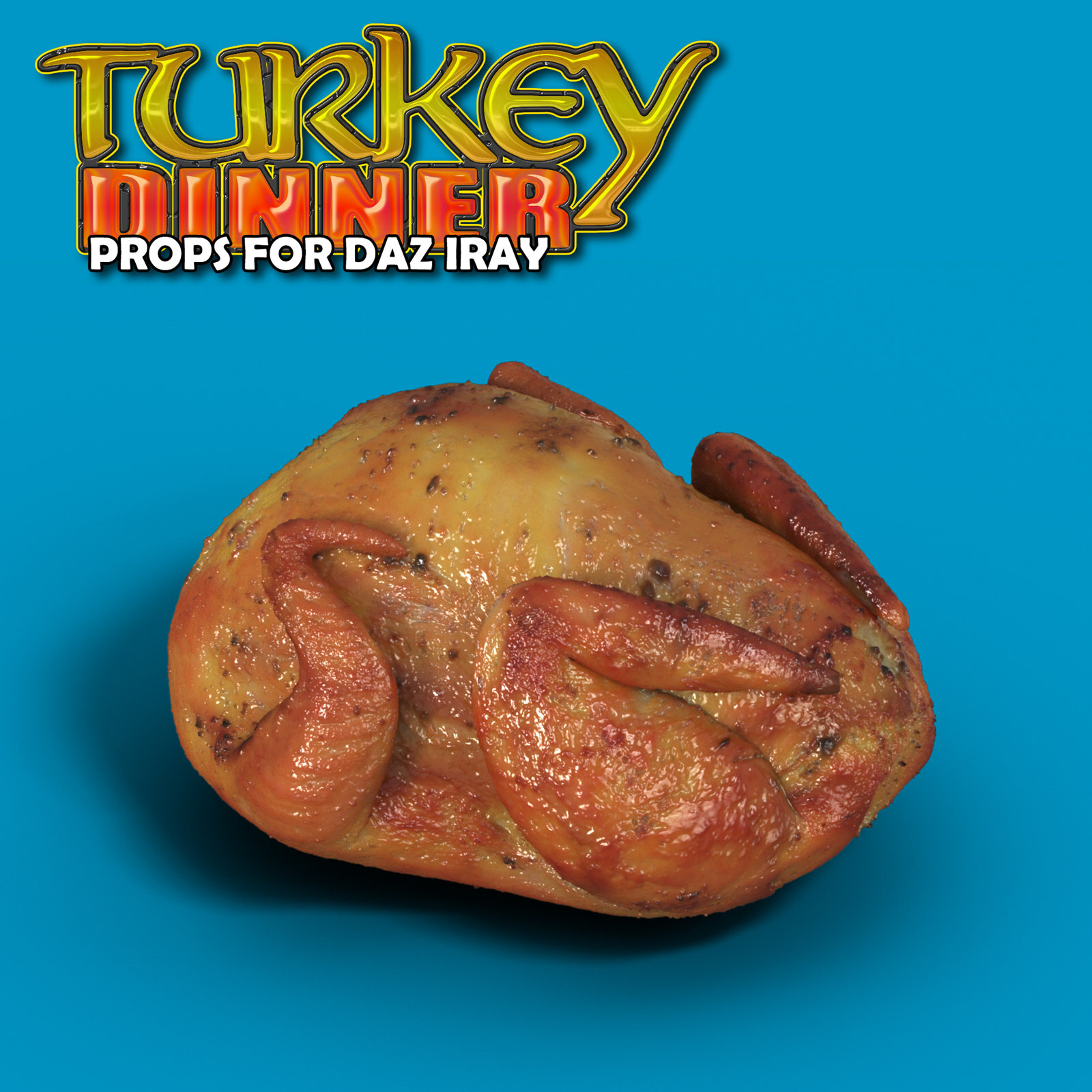 Exnem Turkey Dinner Props for Daz Studio Iray by N/A