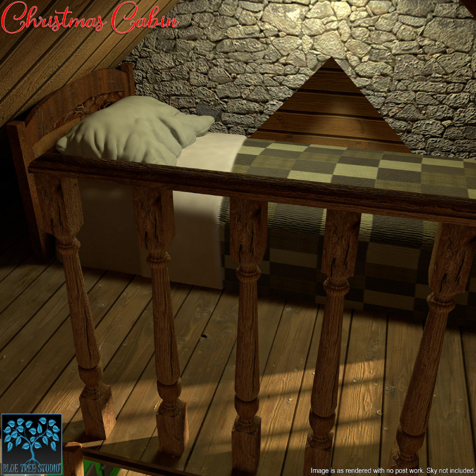 Christmas Cabin for Poser by N/A