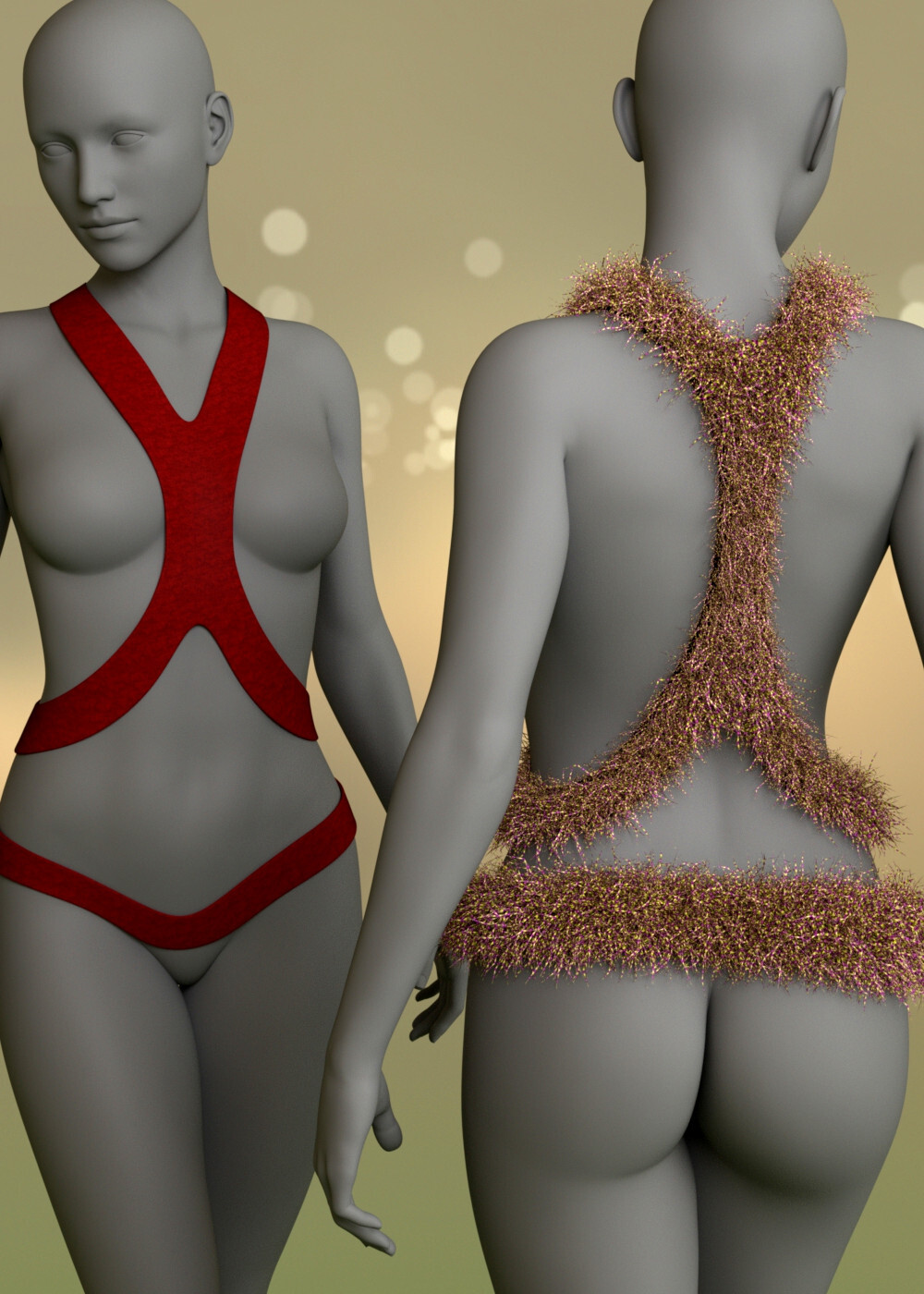 Ohlala Fuzzy Outfit G8F by N/A