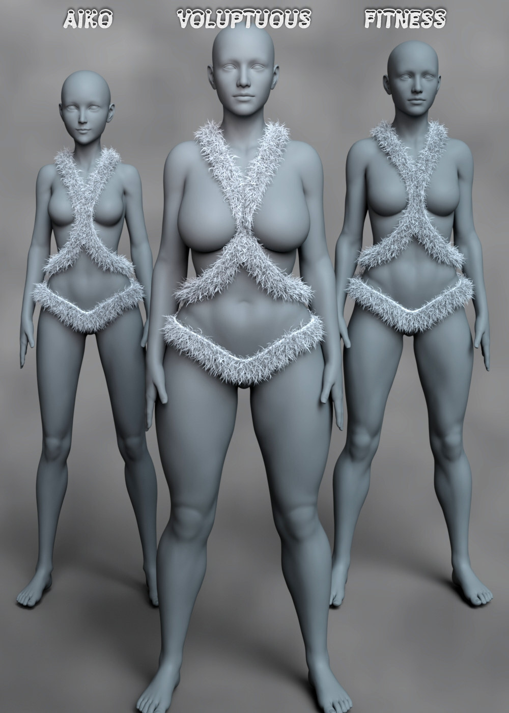 Ohlala Fuzzy Outfit G8F by N/A