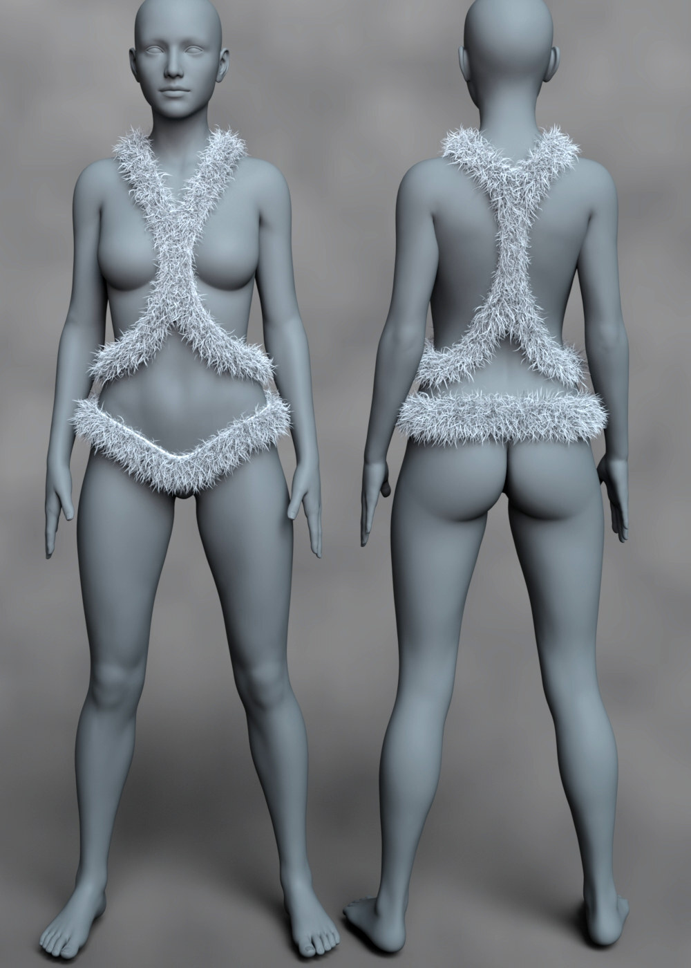 Ohlala Fuzzy Outfit G8F by N/A
