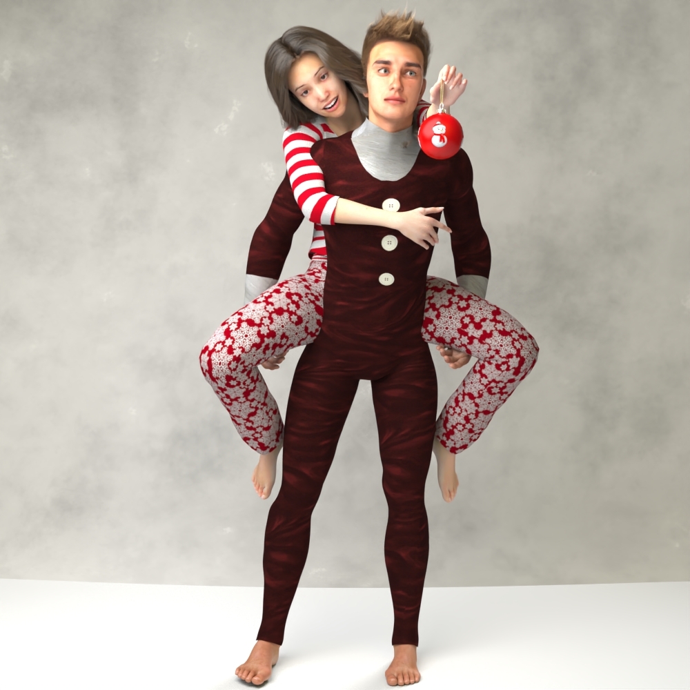 Christmas Pajamas for La Femme and L'Homme by N/A