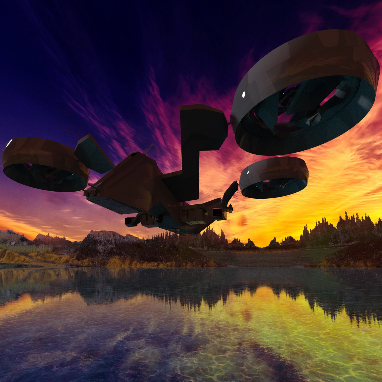 Security Protection Escort Engagement Drone (S.P.E.E.D.) a.k.a. Silver Hawk by N/A