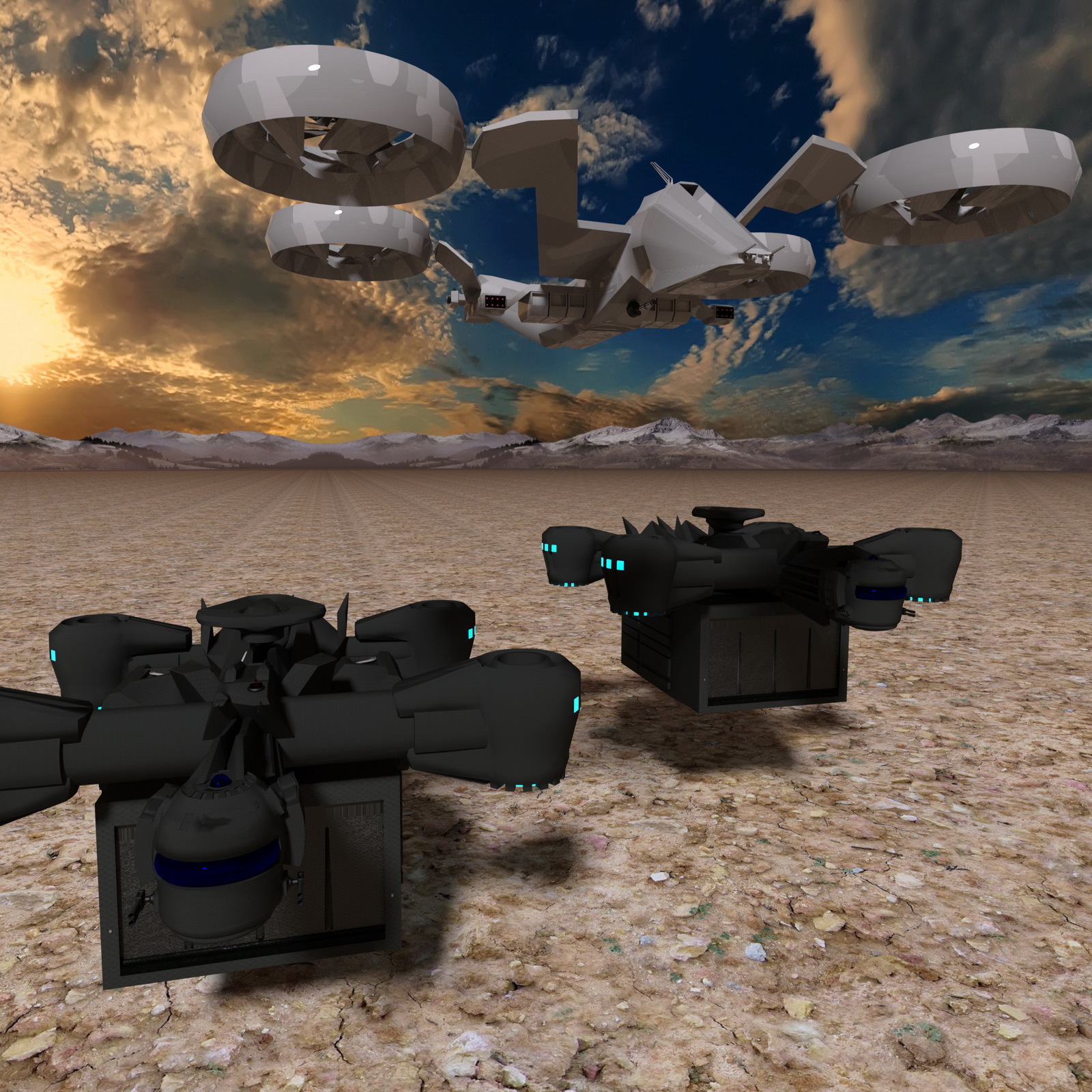 Security Protection Escort Engagement Drone (S.P.E.E.D.) a.k.a. Silver Hawk by N/A