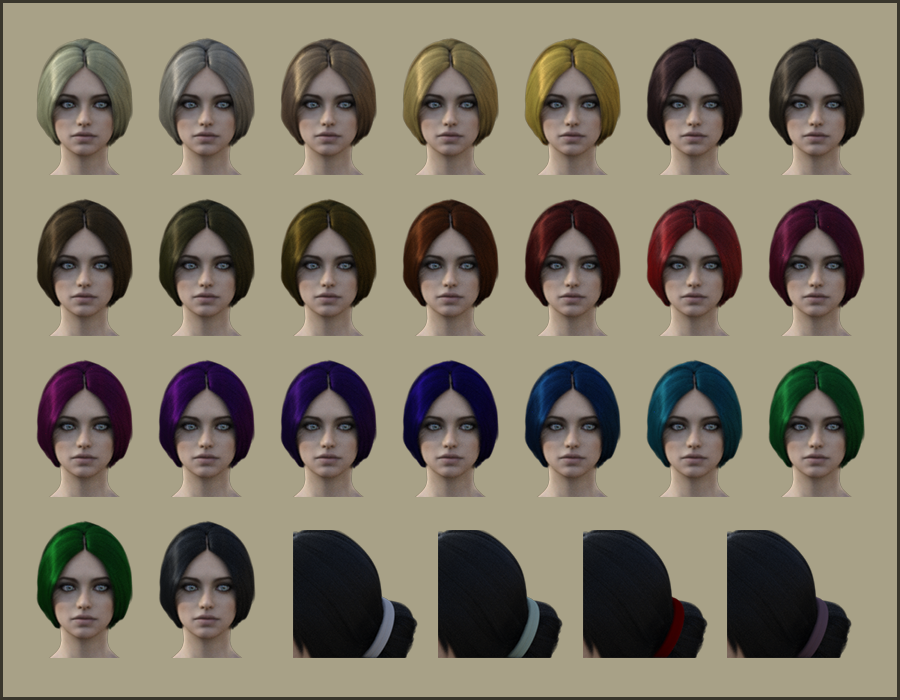 TN Hair for Genesis 8 and 8.1 Female by N/A