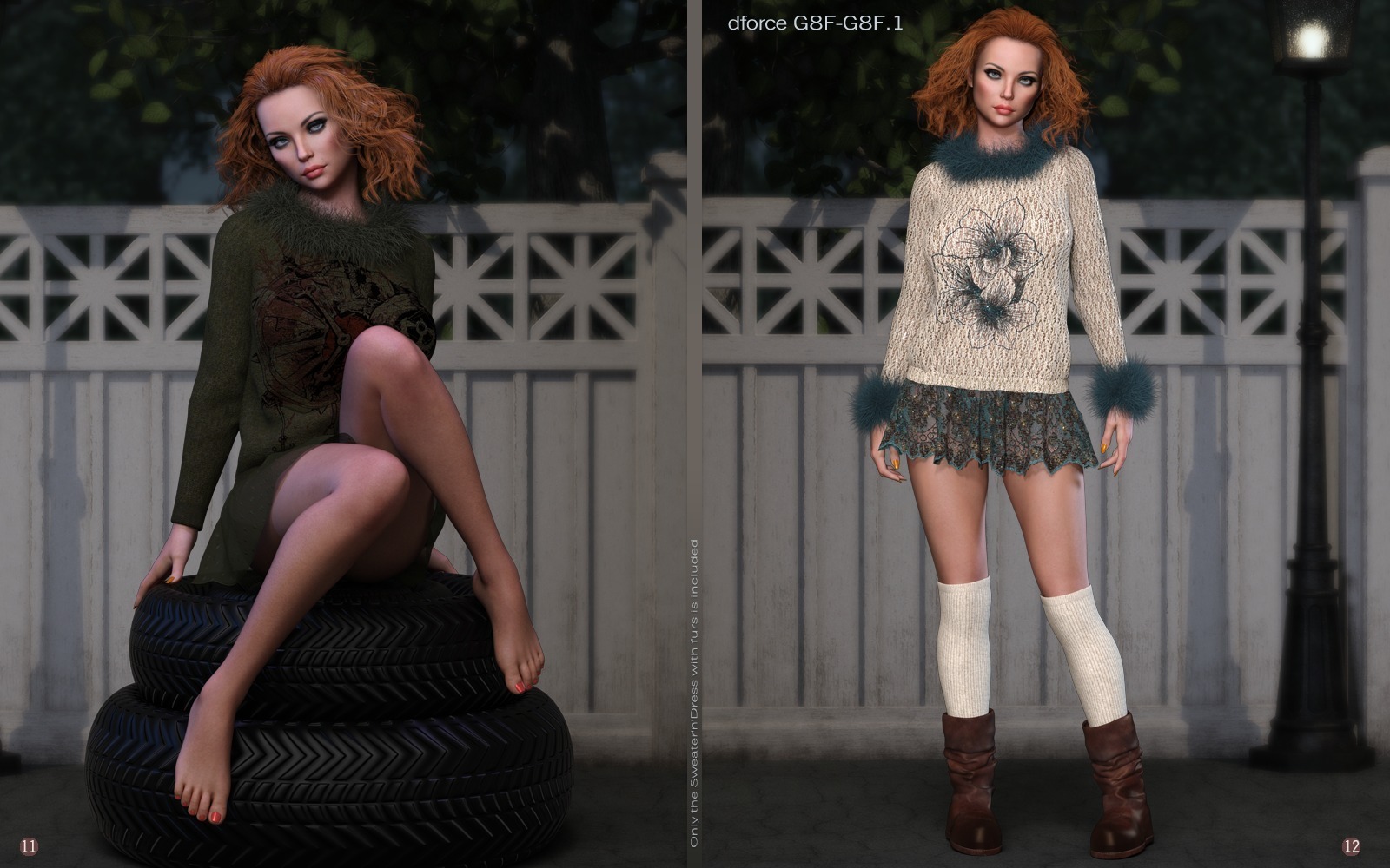 dforce Peppery3 Sweater Dress Set G8F/G8F.1 by N/A