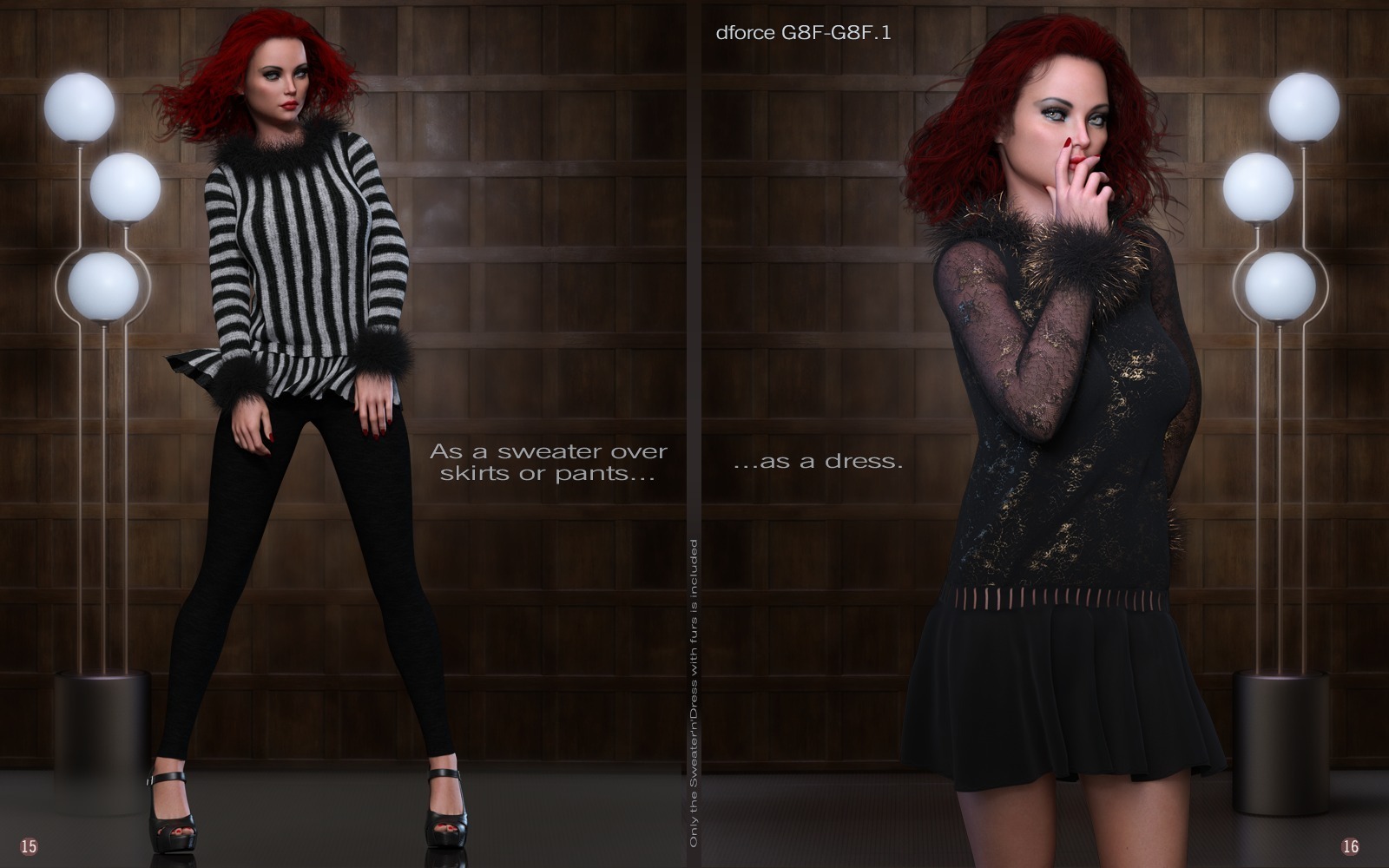 dforce Peppery3 Sweater Dress Set G8F/G8F.1 by N/A