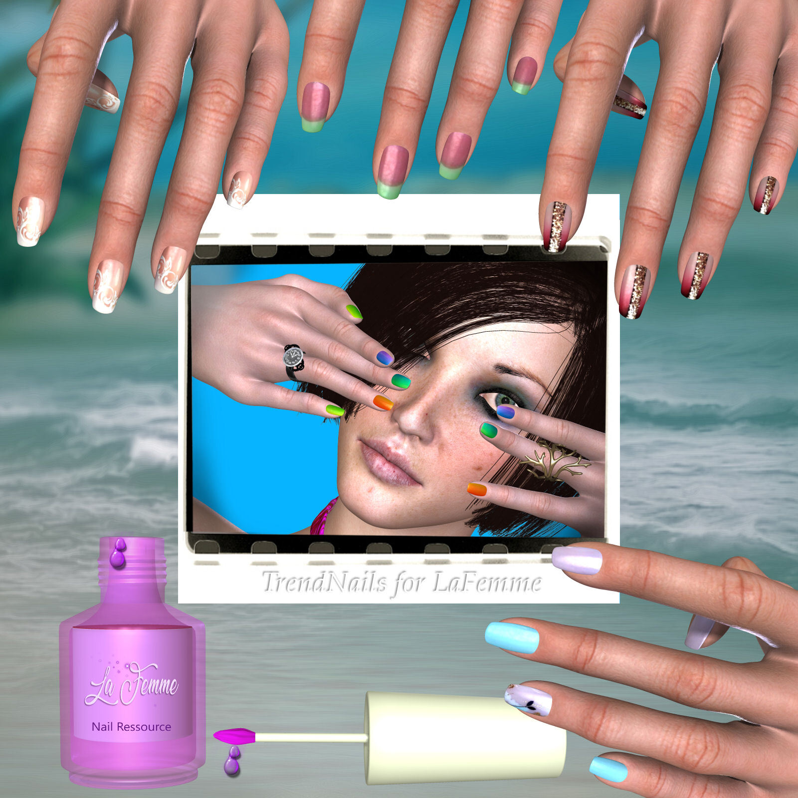 DA- La Femme Trendnails 2022 by N/A
