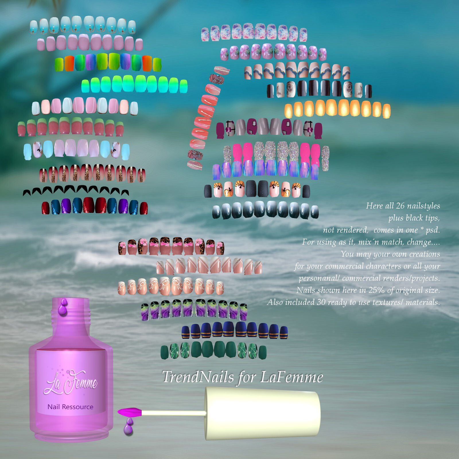 DA- La Femme Trendnails 2022 by N/A