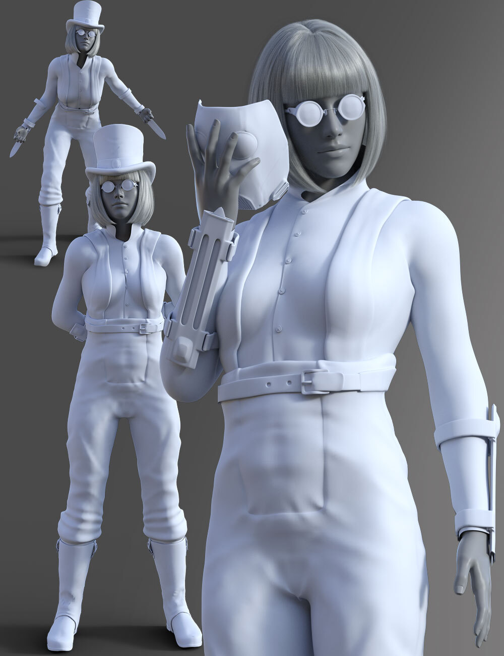 Steam Jane poses for Genesis 8 and 8.1 Female by N/A