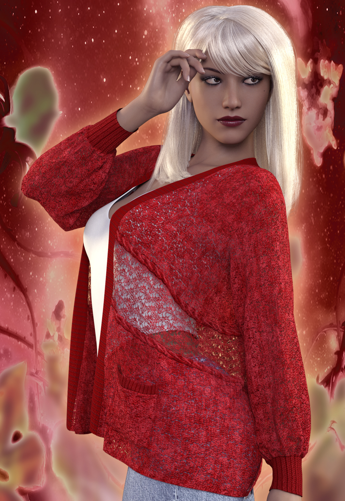 Accent ~ for dforce - Short Cardigan G8 by N/A