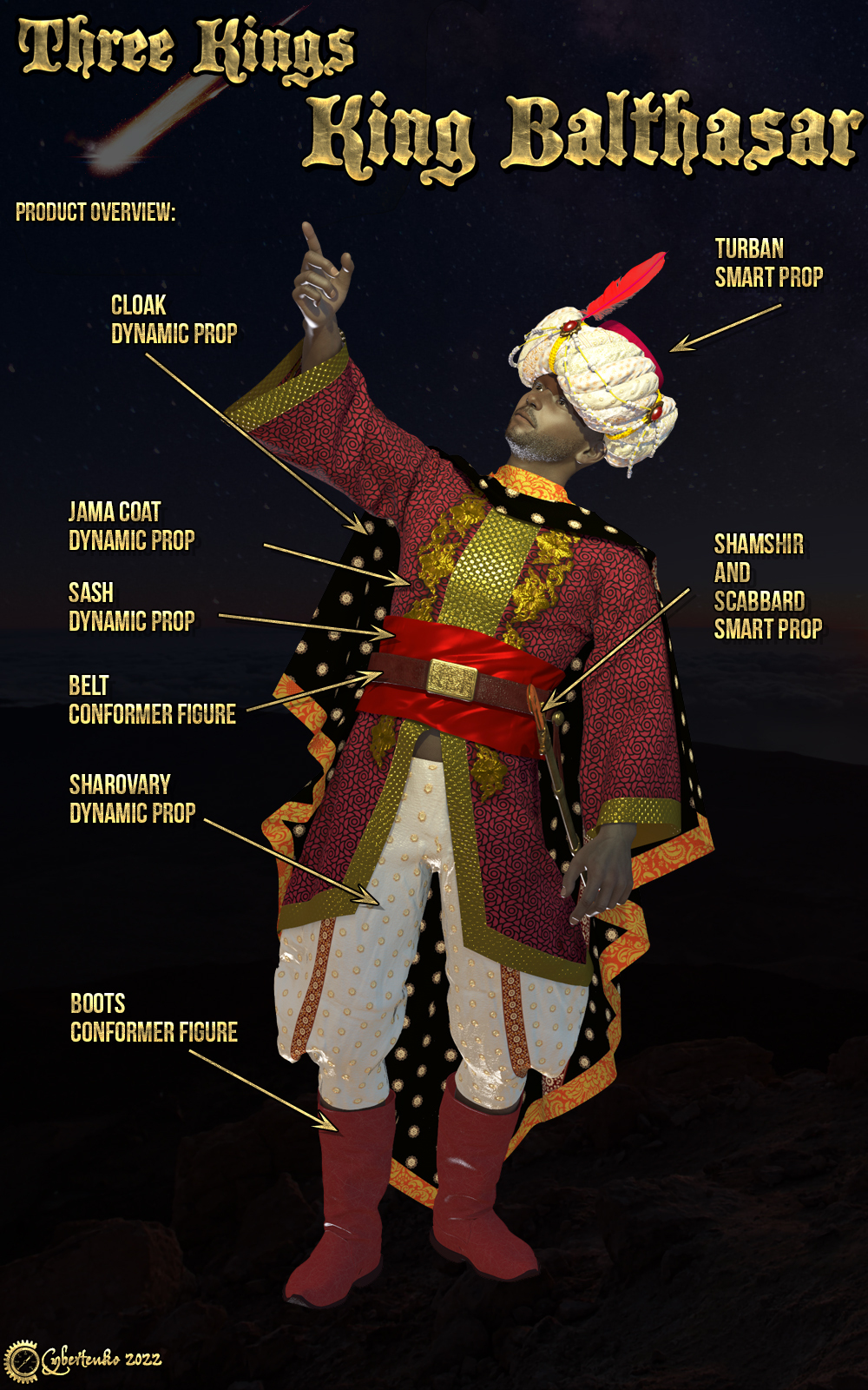 Three Kings - King Balthasar by N/A