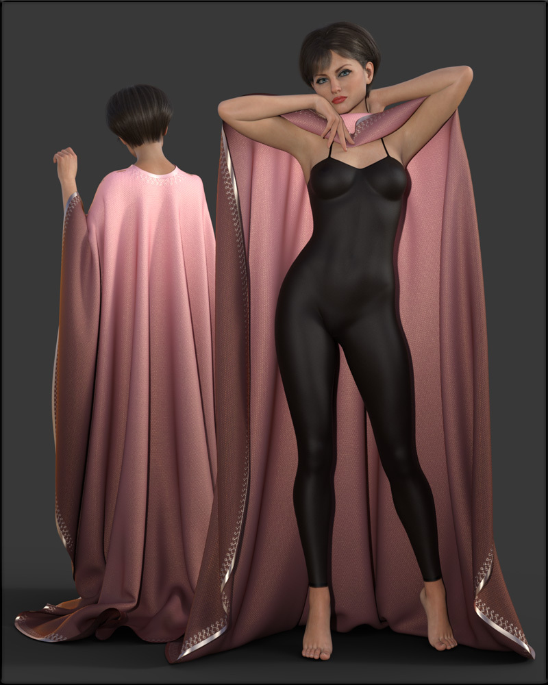 Faxhion - dForce Long Train Cape by N/A