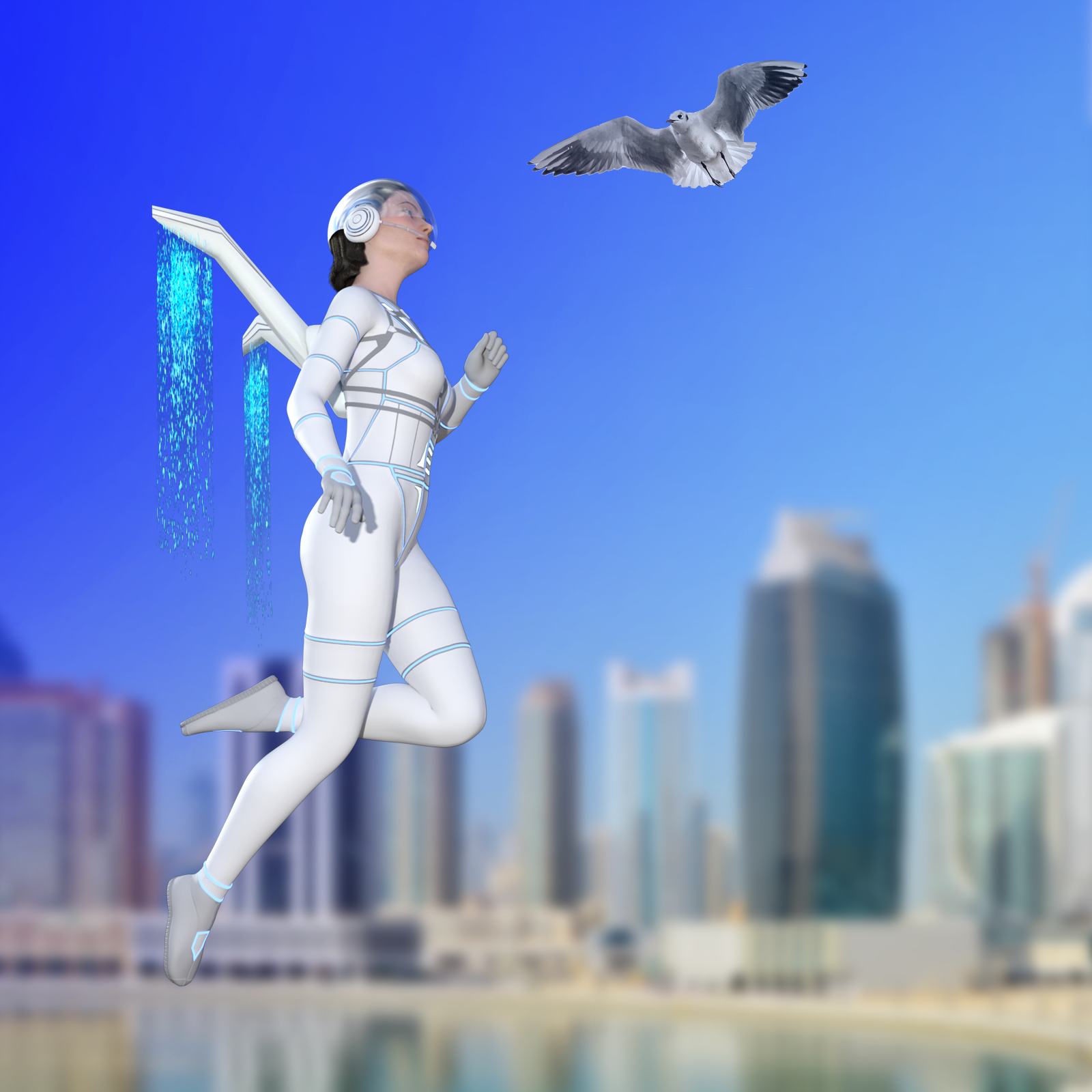 NM Futuristic Backpack for flight G8 G8.1 by N/A