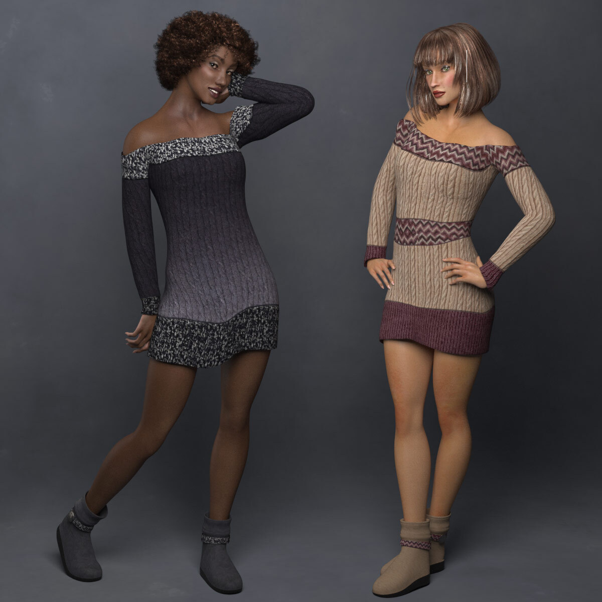Cozy for MMOS-SweaterD for La Femme by N/A