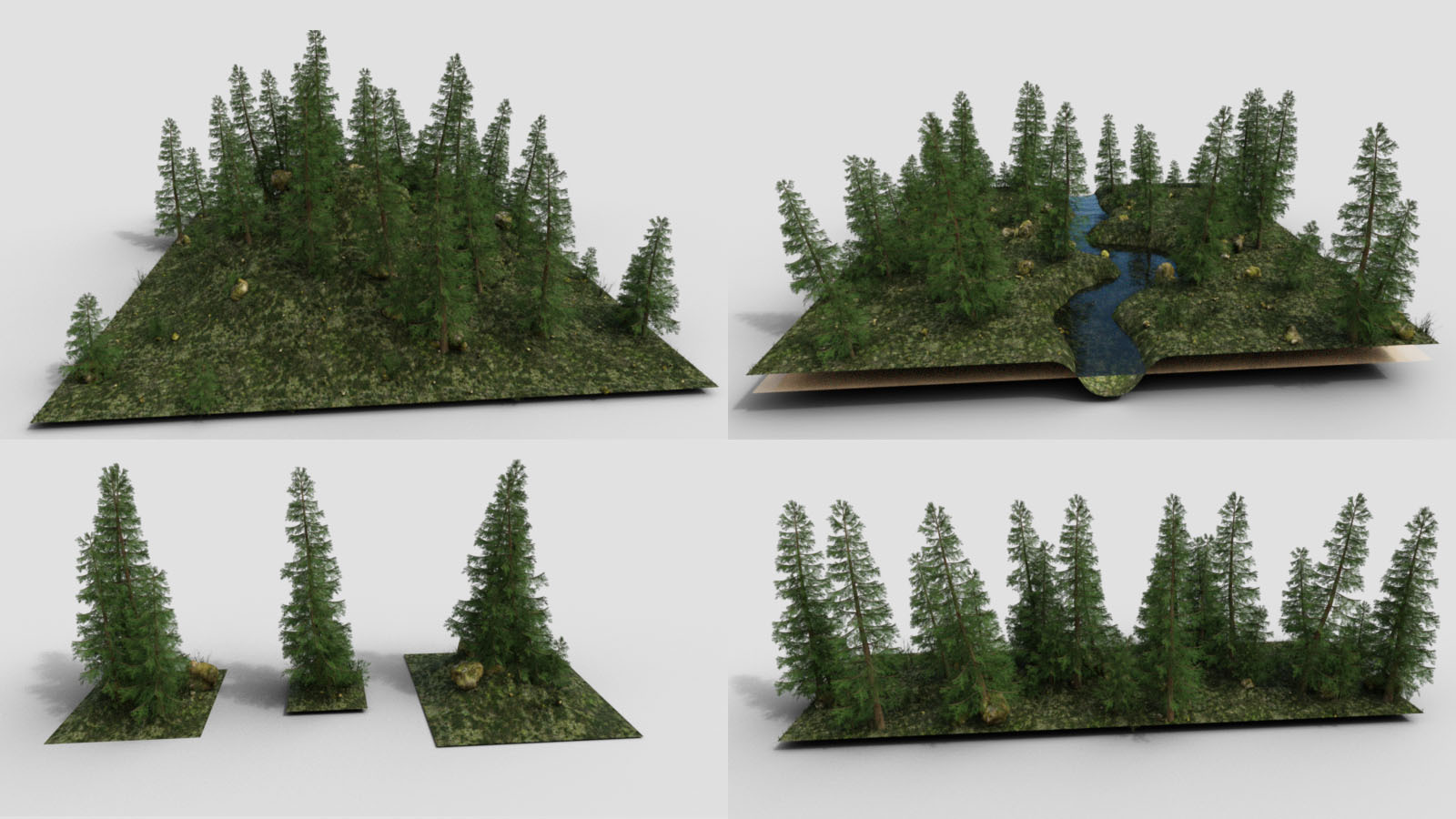 Modular 3D Kits: Big Pine Forests by N/A