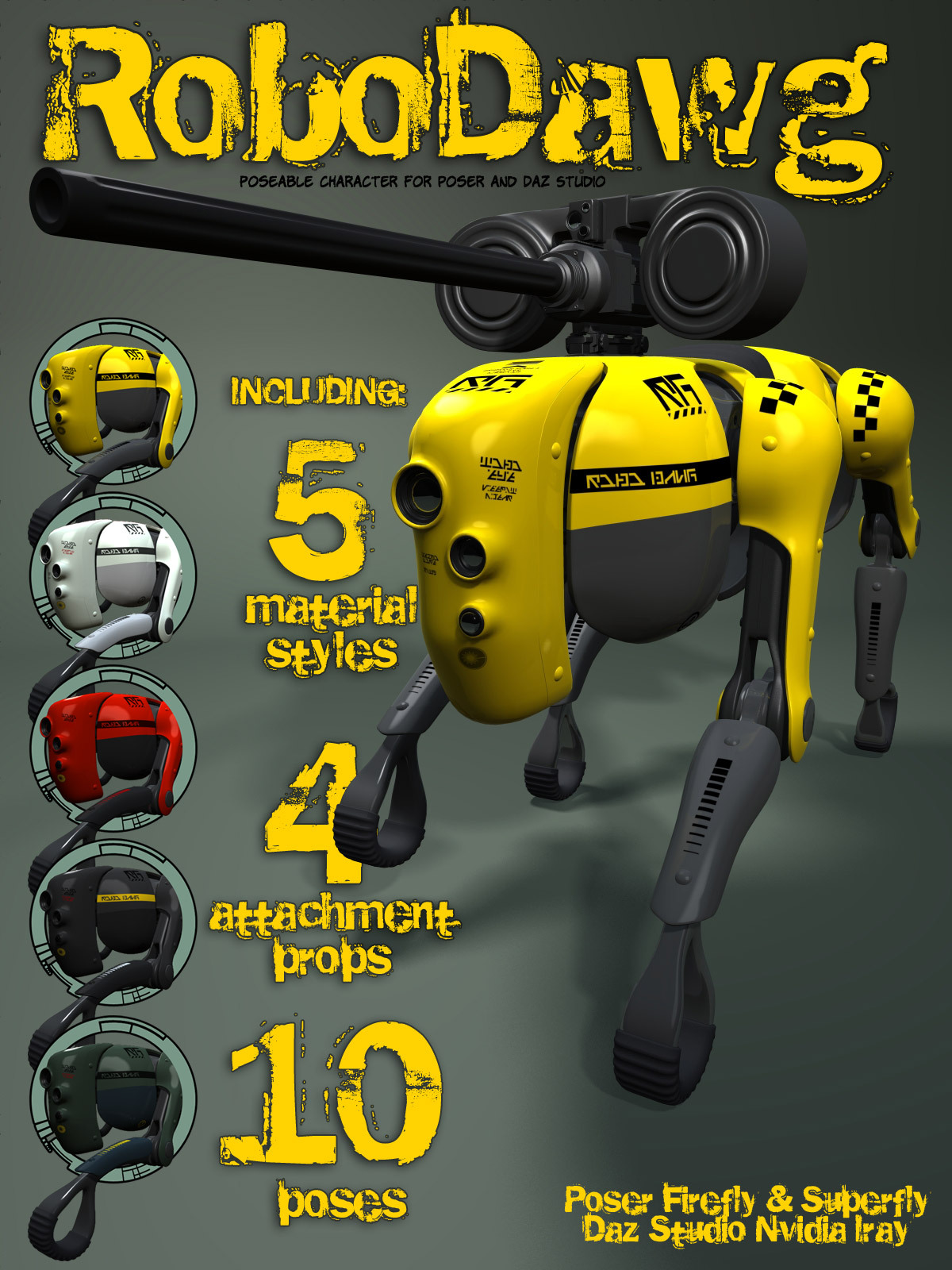 RoboDawg for Poser and DS by N/A