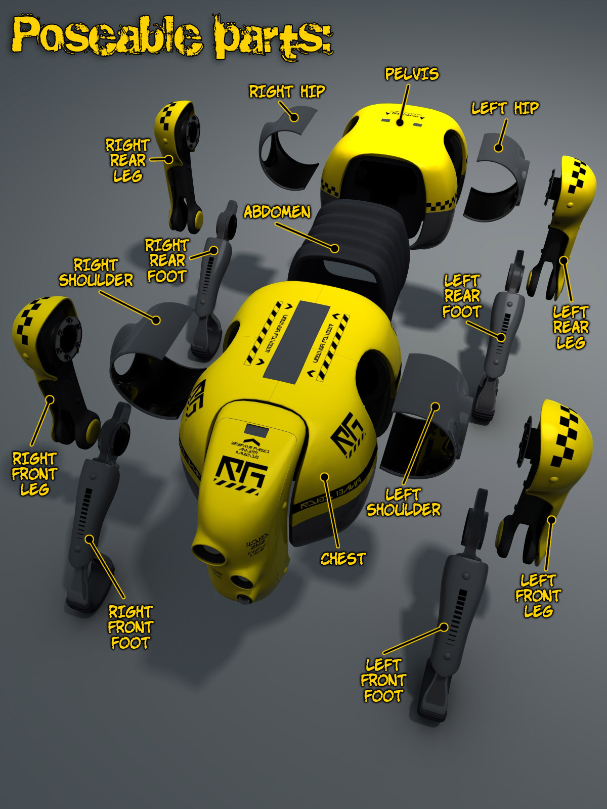 RoboDawg for Poser and DS by N/A