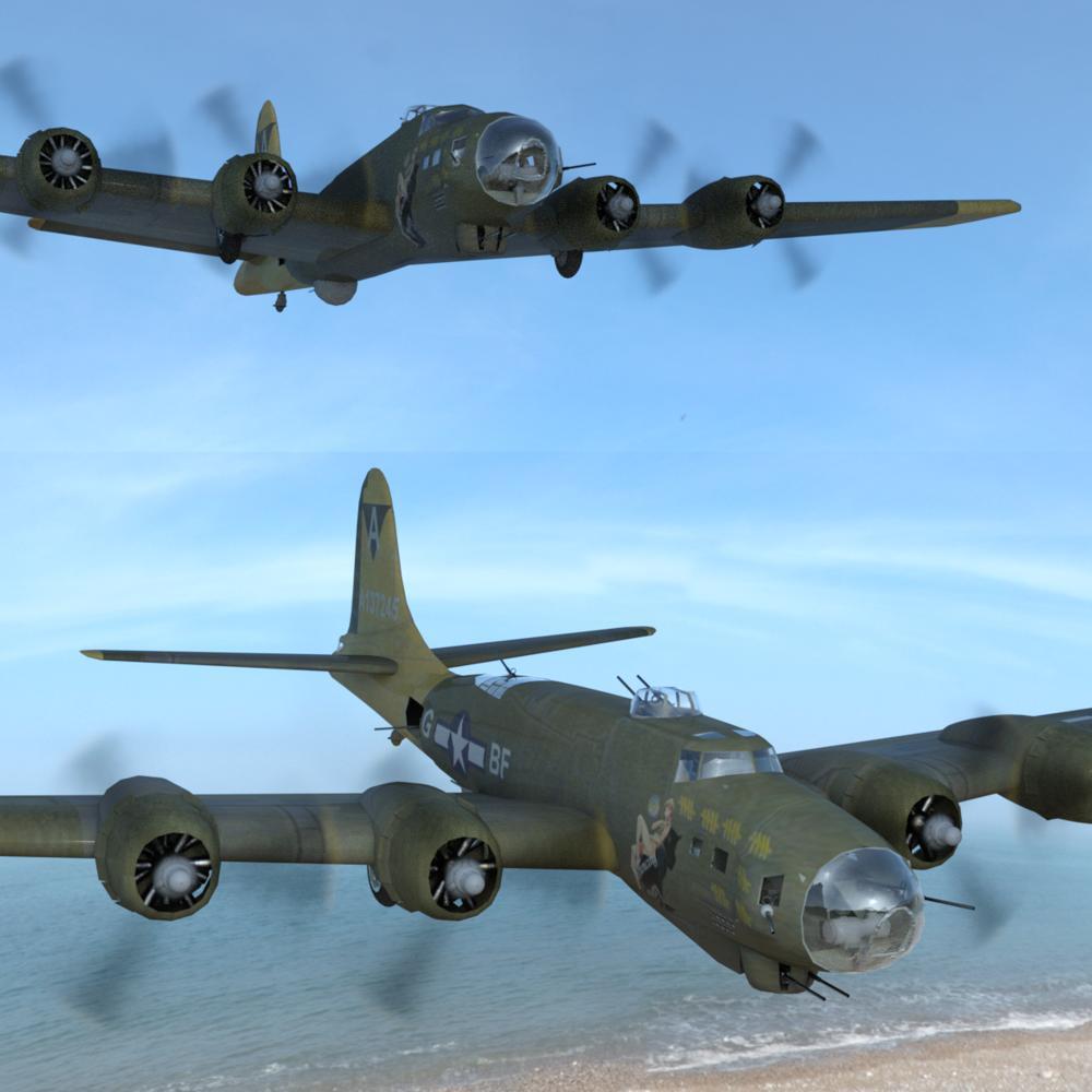 B-17G Flying Fortress for DAZ Studio by N/A