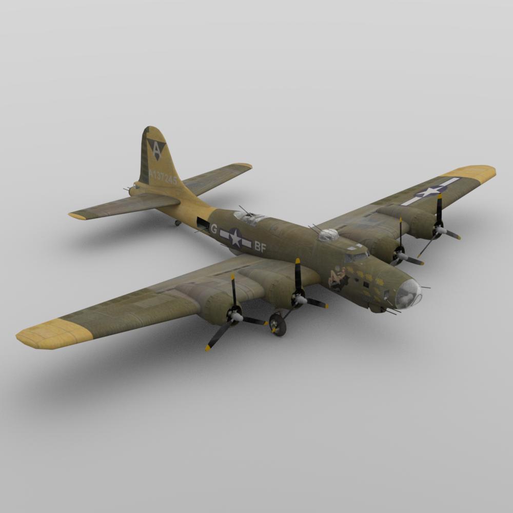B-17G Flying Fortress for DAZ Studio by N/A