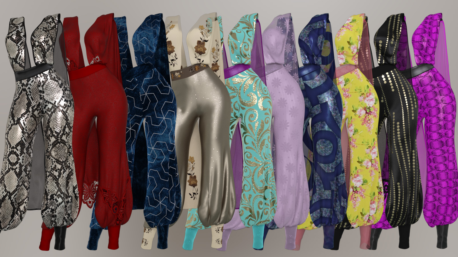 Slither dForce Pantsuit for Genesis 8 Females by N/A