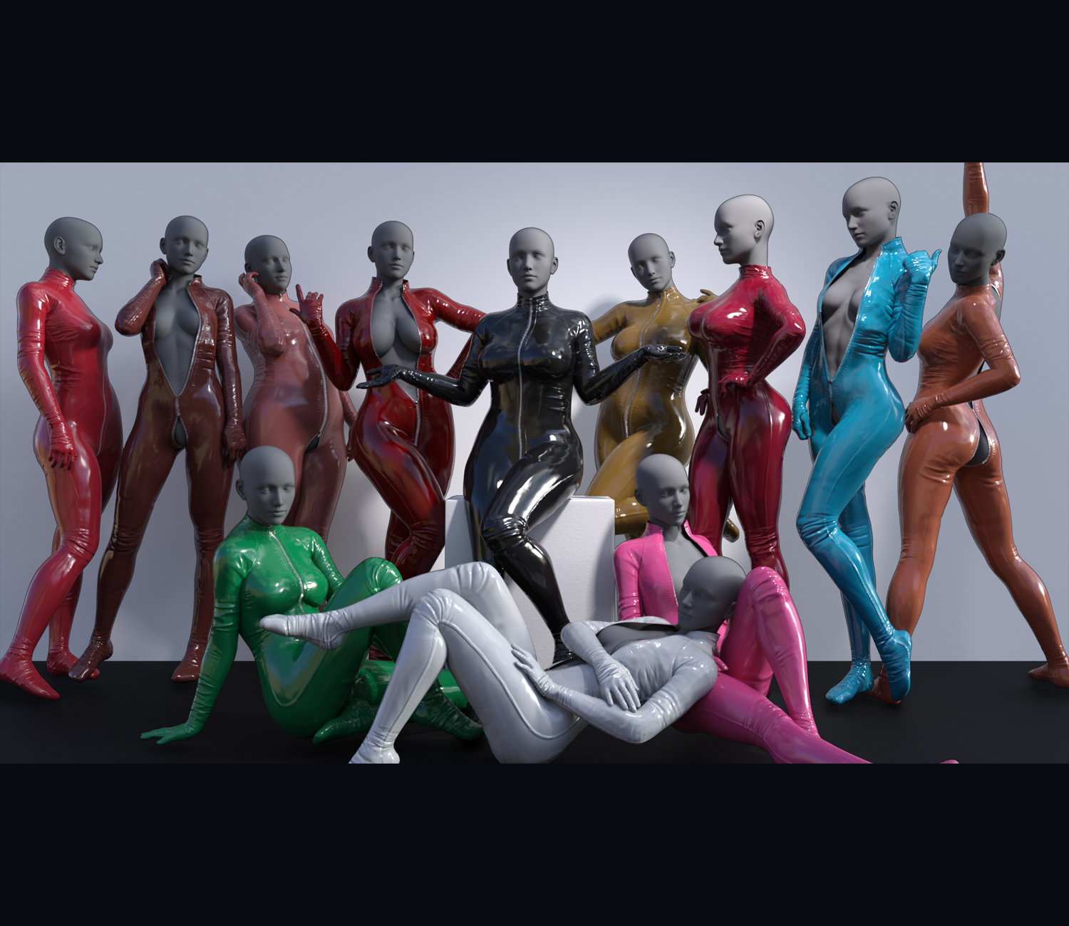 Catsuit 02 dforce outfit for Genesis 8 & 8.1 Female(s) by N/A