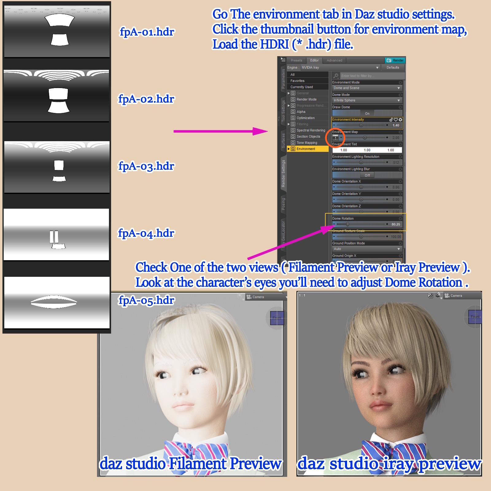 Eye lights - HDRI set 1 by N/A