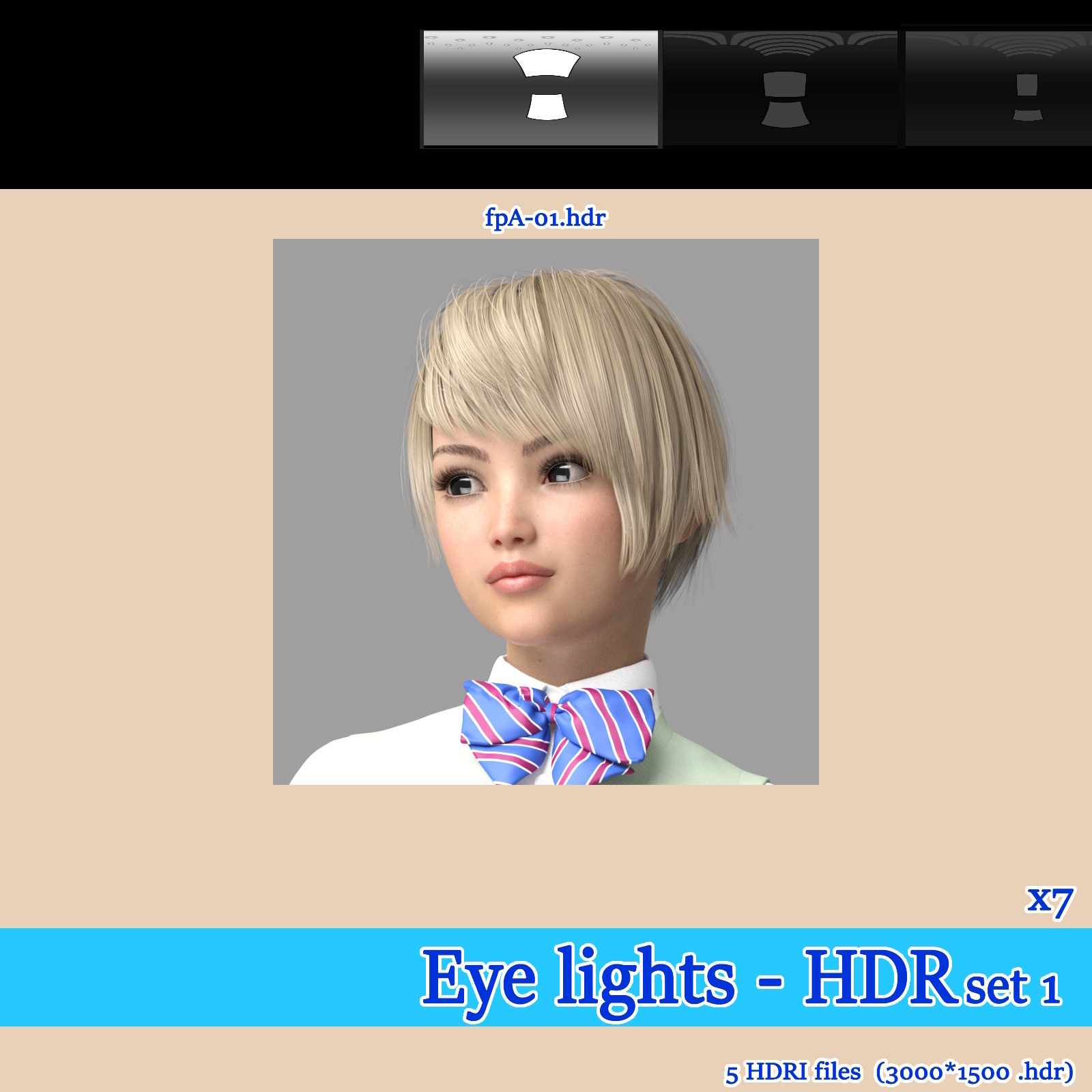 Eye lights - HDRI set 1 by N/A