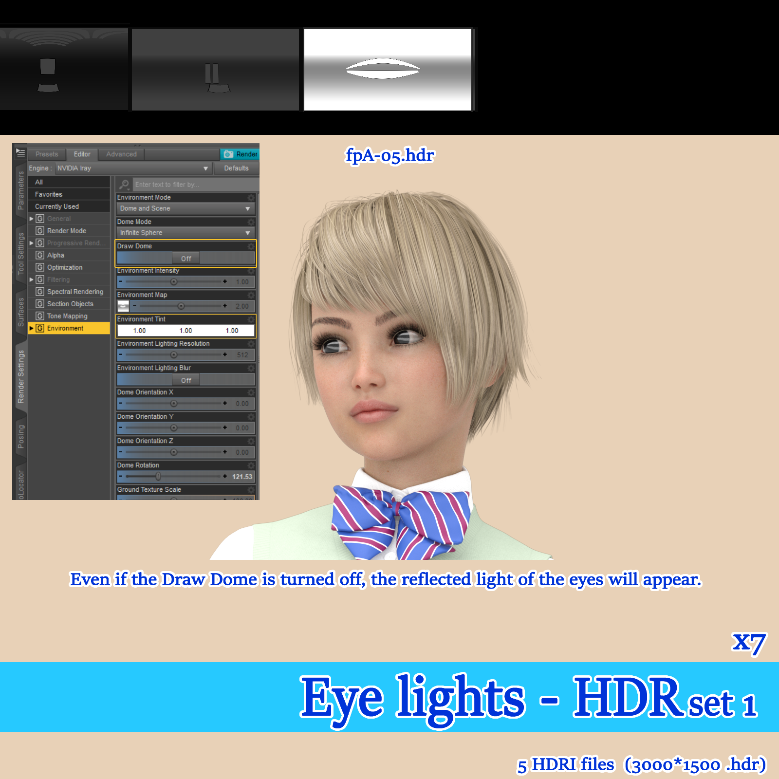 Eye lights - HDRI set 1 by N/A