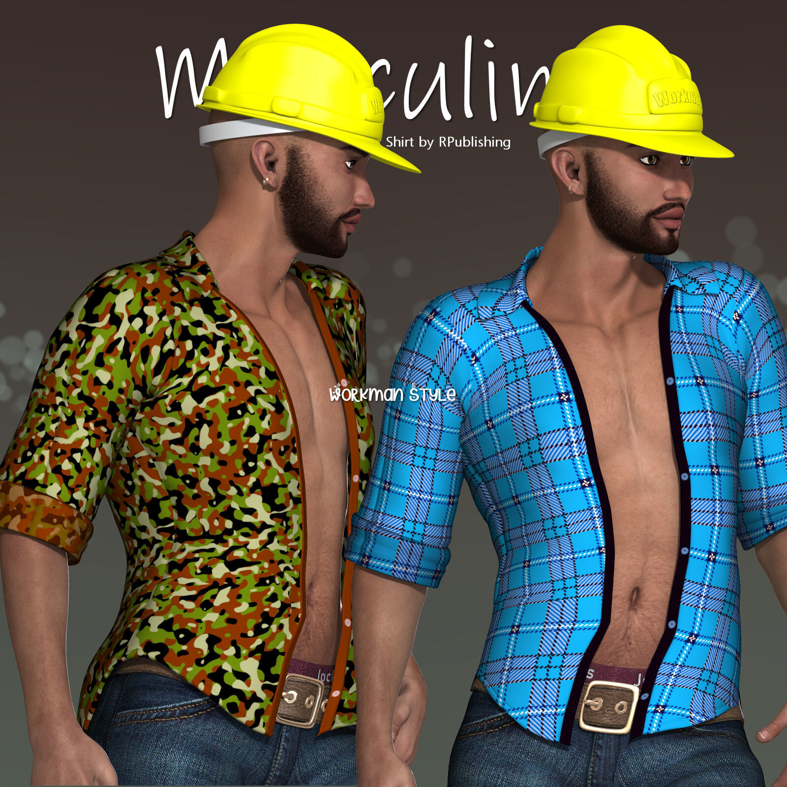 DA-Masculine for L'Homme Open Front Shirt by N/A