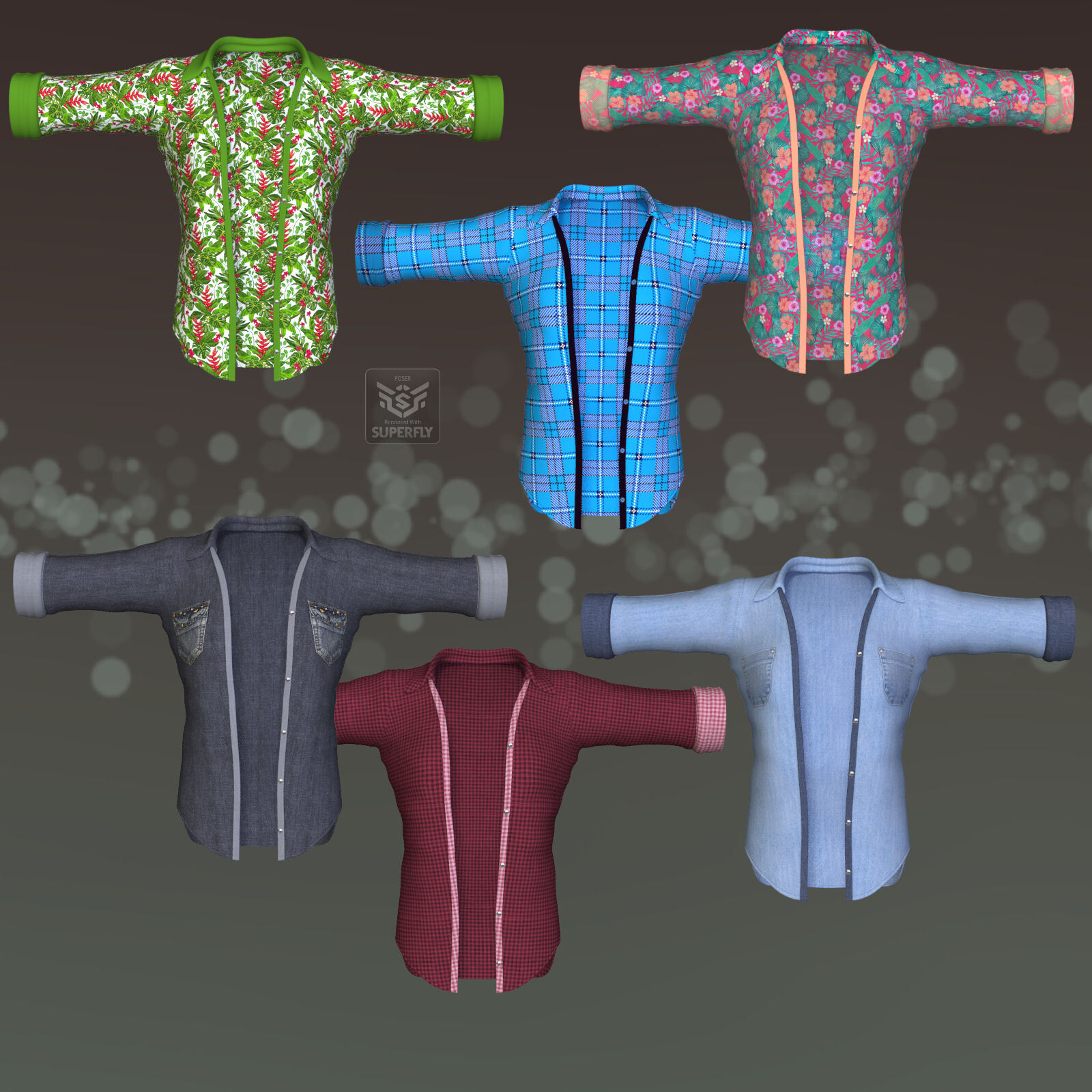 DA-Masculine for L'Homme Open Front Shirt by N/A