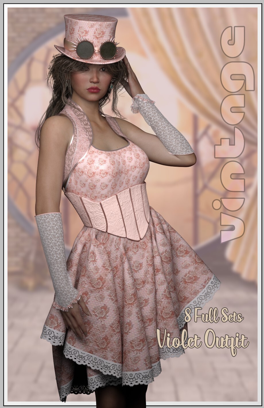 Vintage- Violet-Outfit by N/A