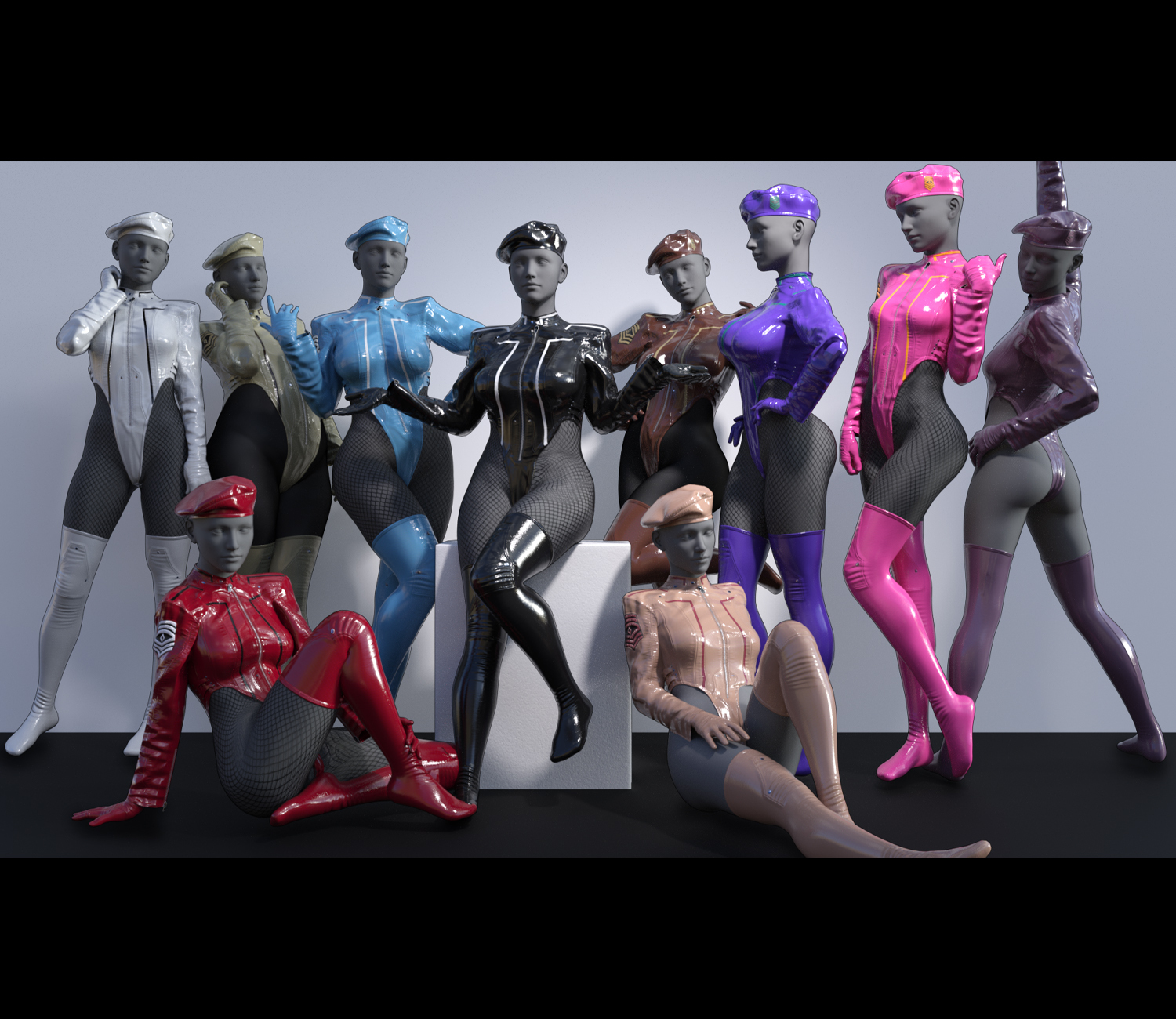 Cosplay Bodysuit dforce outfit for Genesis 8 & 8.1 Female(s) by N/A