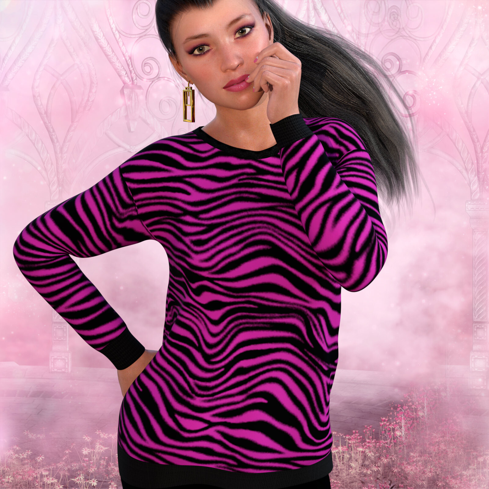 Cute Sweater for the Genesis 8 Female Ugly Sweater by N/A