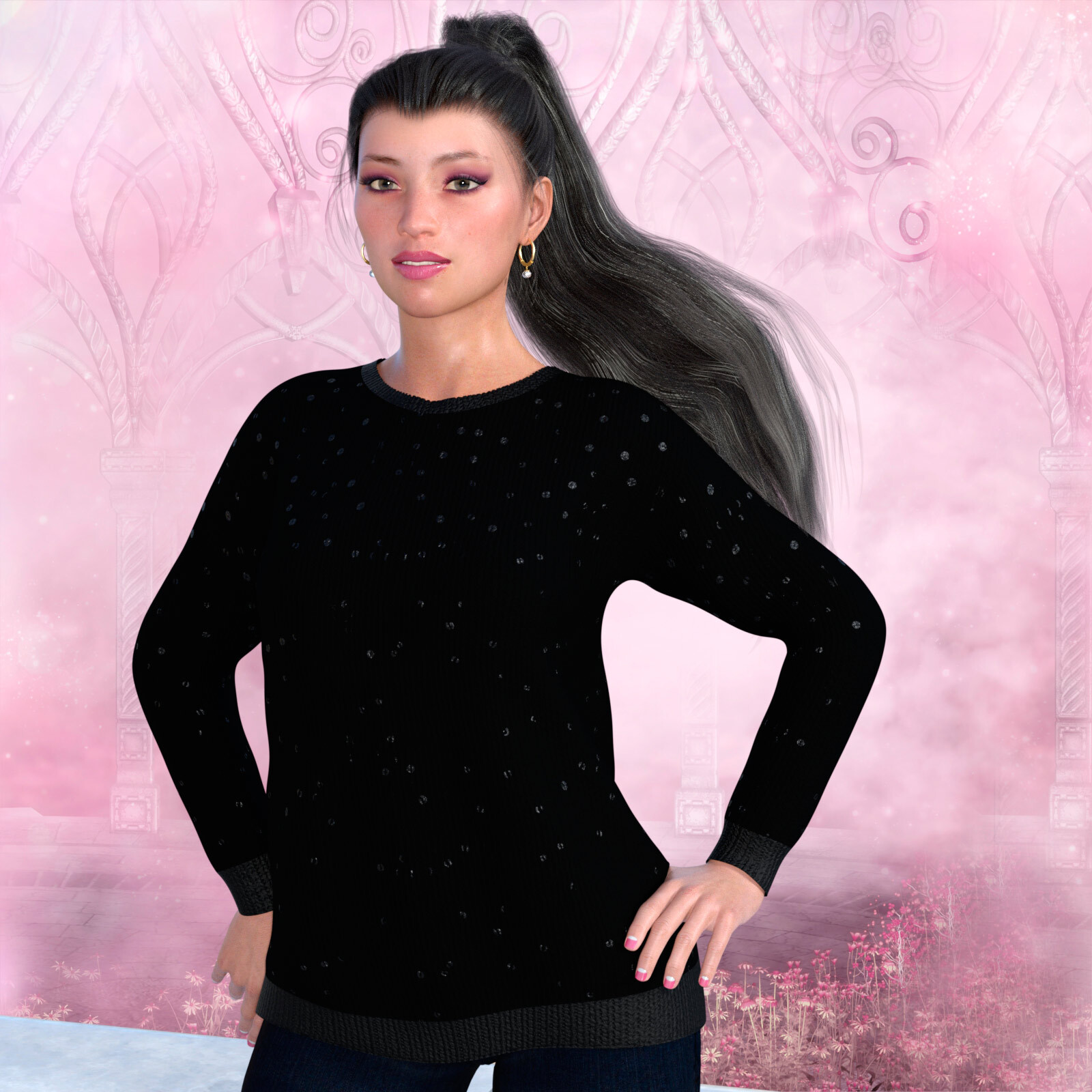 Cute Sweater for the Genesis 8 Female Ugly Sweater by N/A