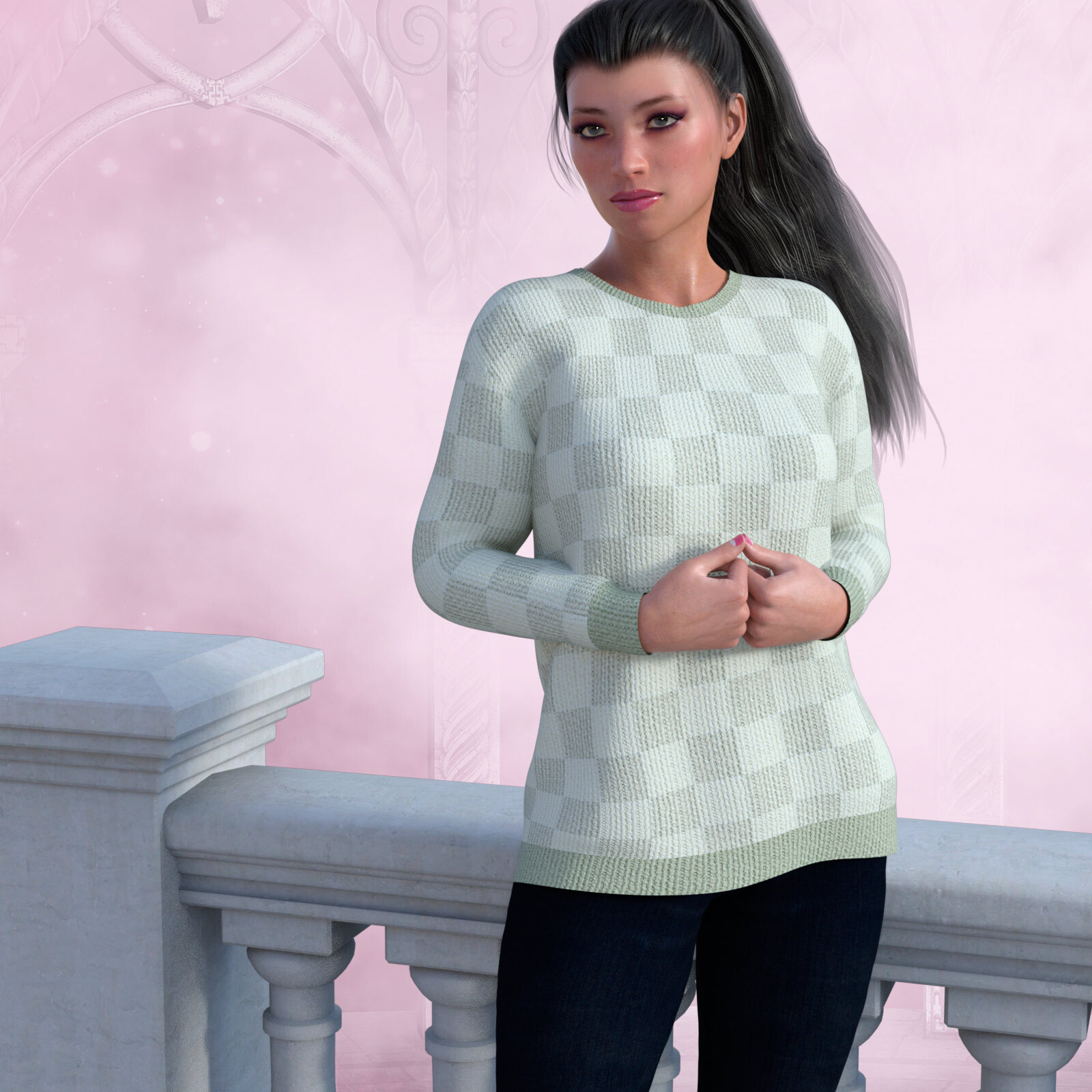 Cute Sweater for the Genesis 8 Female Ugly Sweater by N/A