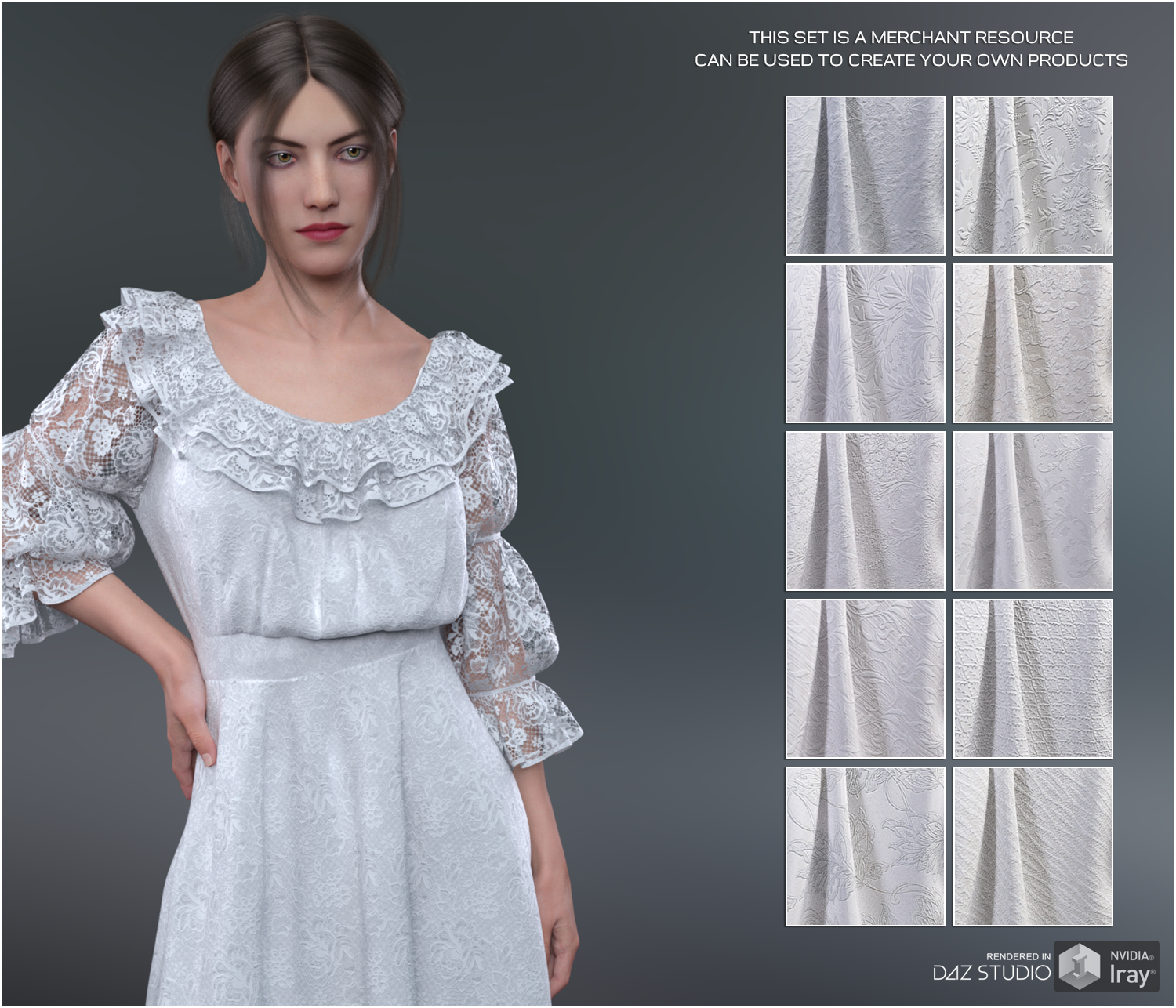 Daz Iray - Bridal Fabrics by N/A